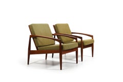 Paire de fauteuils « Couteau à papier » Kai Kristiansen des années 1960