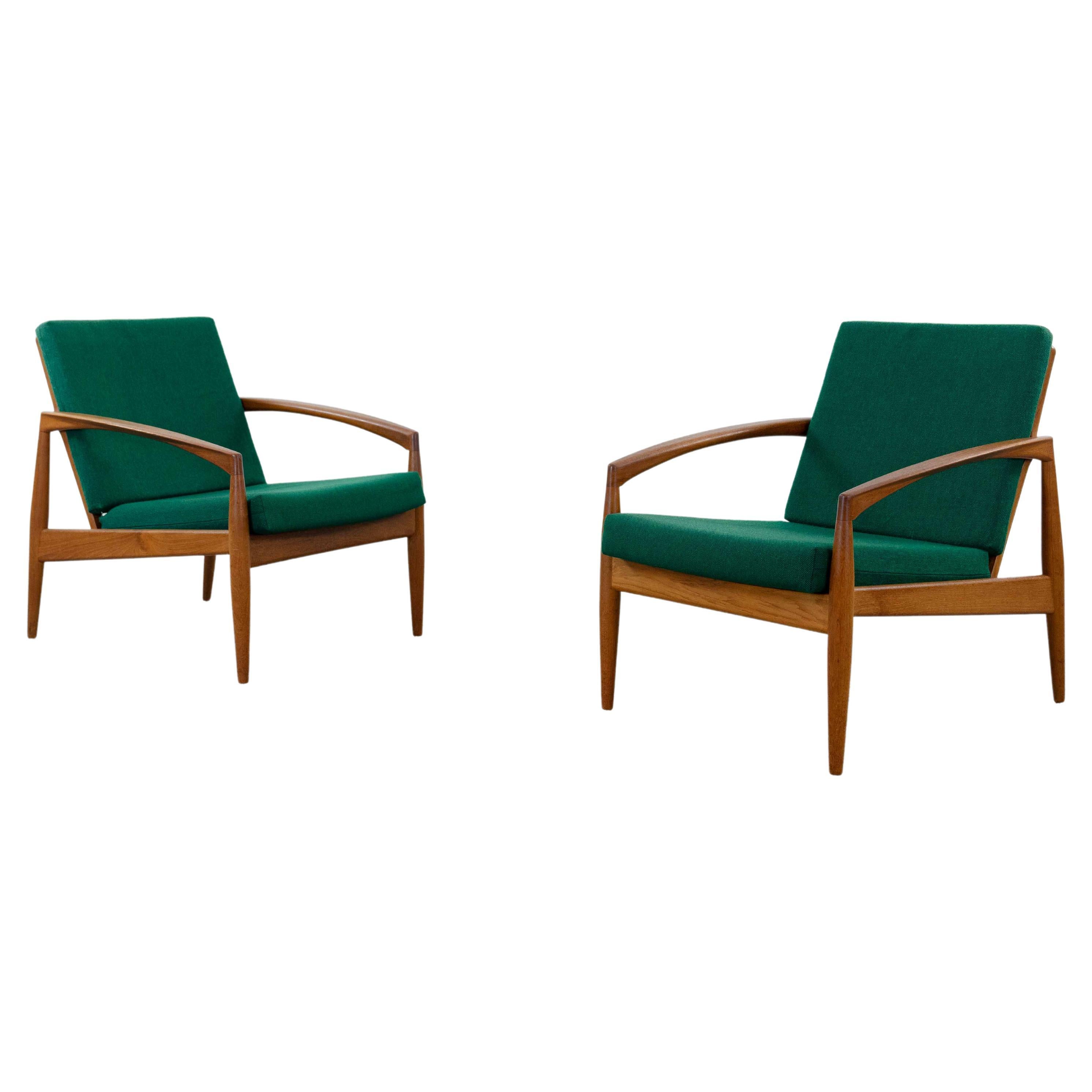Paire de chaises Kai Kristiansen en teck par Magnus Olesen, Danemark