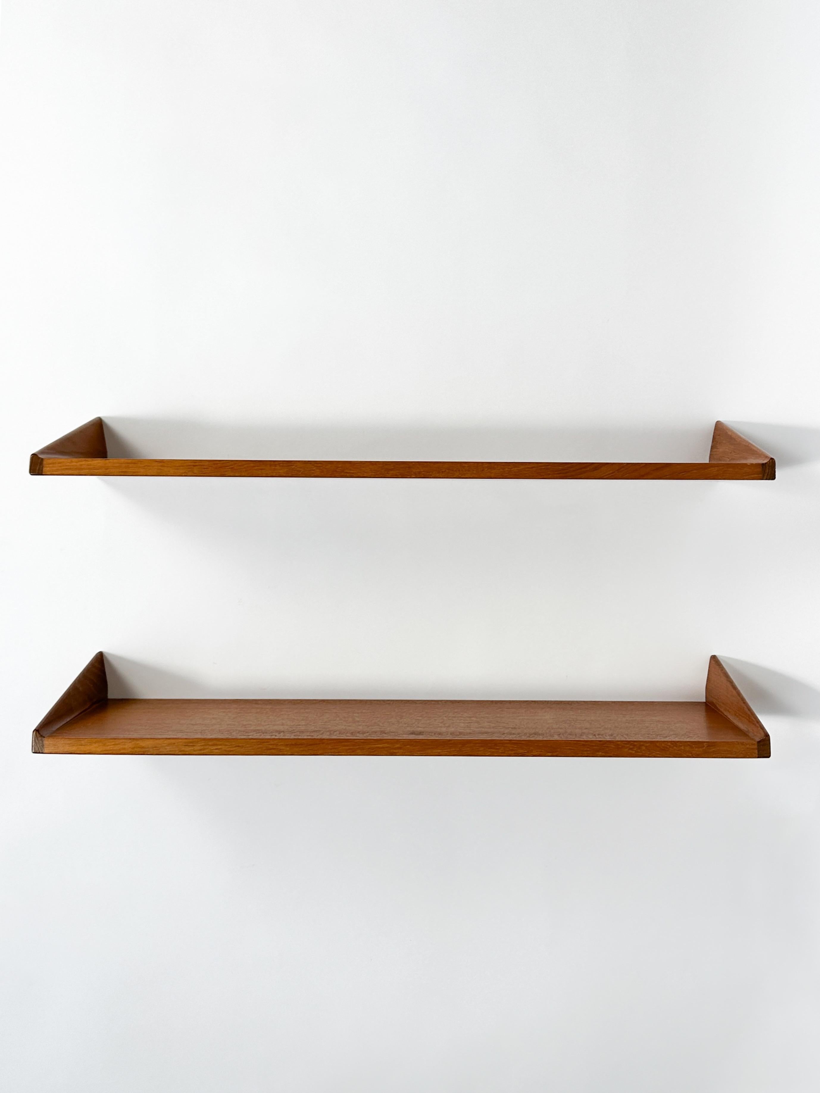 Pair of Kai Kristiansen Shelves Teak Bookshelf FM Furniture Feldballes Denmark For Sale 3