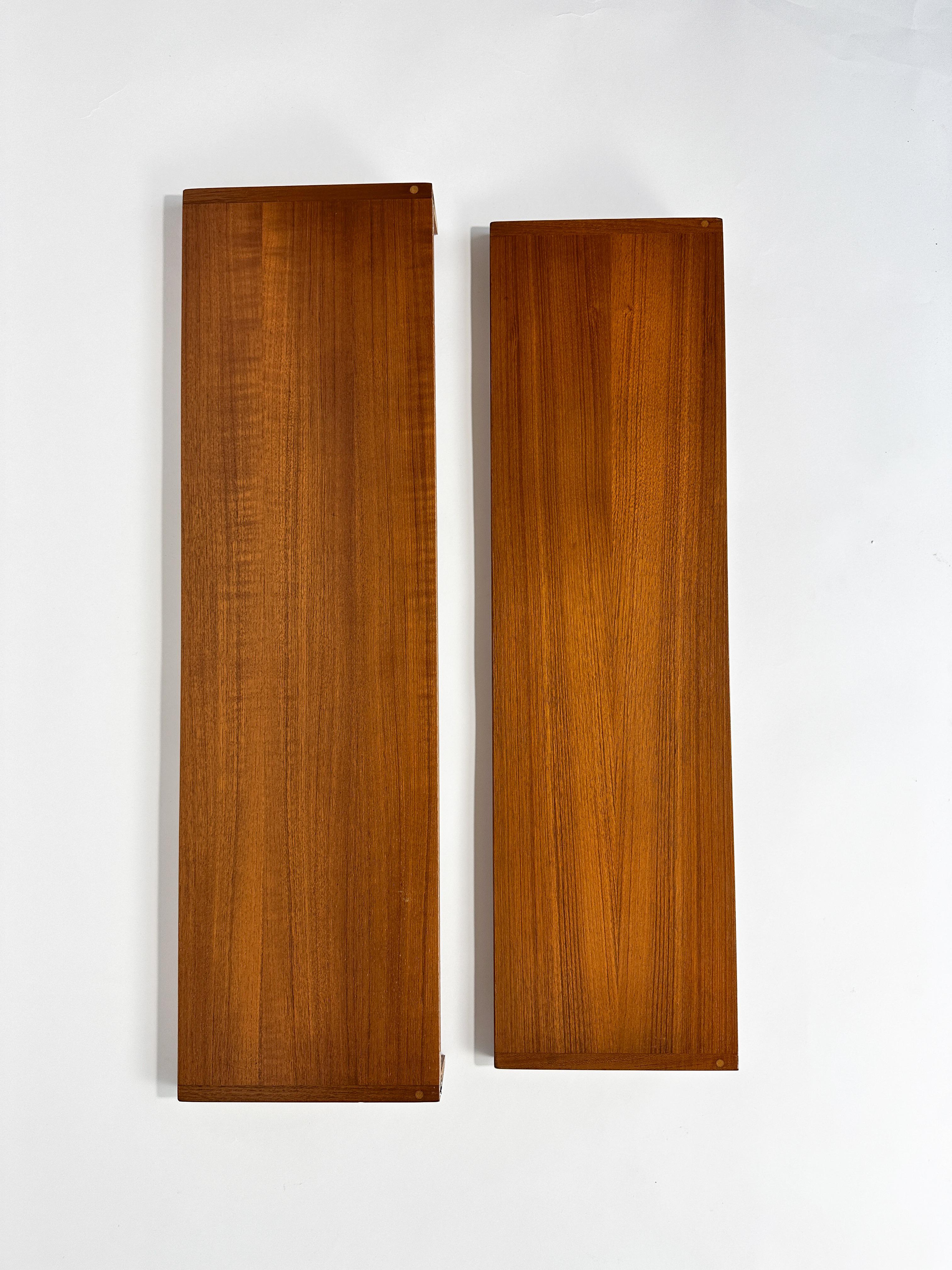 Pair of Kai Kristiansen Shelves Teak Bookshelf FM Furniture Feldballes Denmark For Sale 7