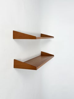Pair of Kai Kristiansen Shelves Teak Bookshelf FM Furniture Feldballes Denmark
