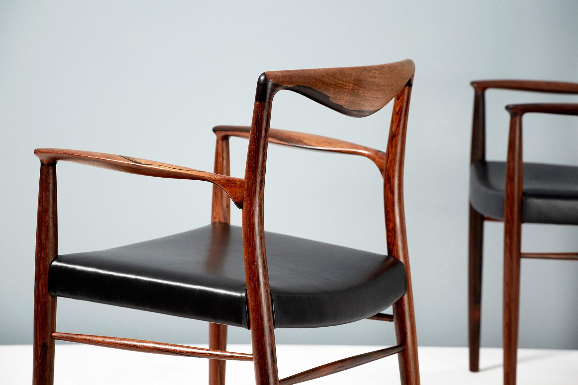 Mid-20th Century Pair of Kai Lyngeldt-Larsen Rosewood Armchairs, 1959