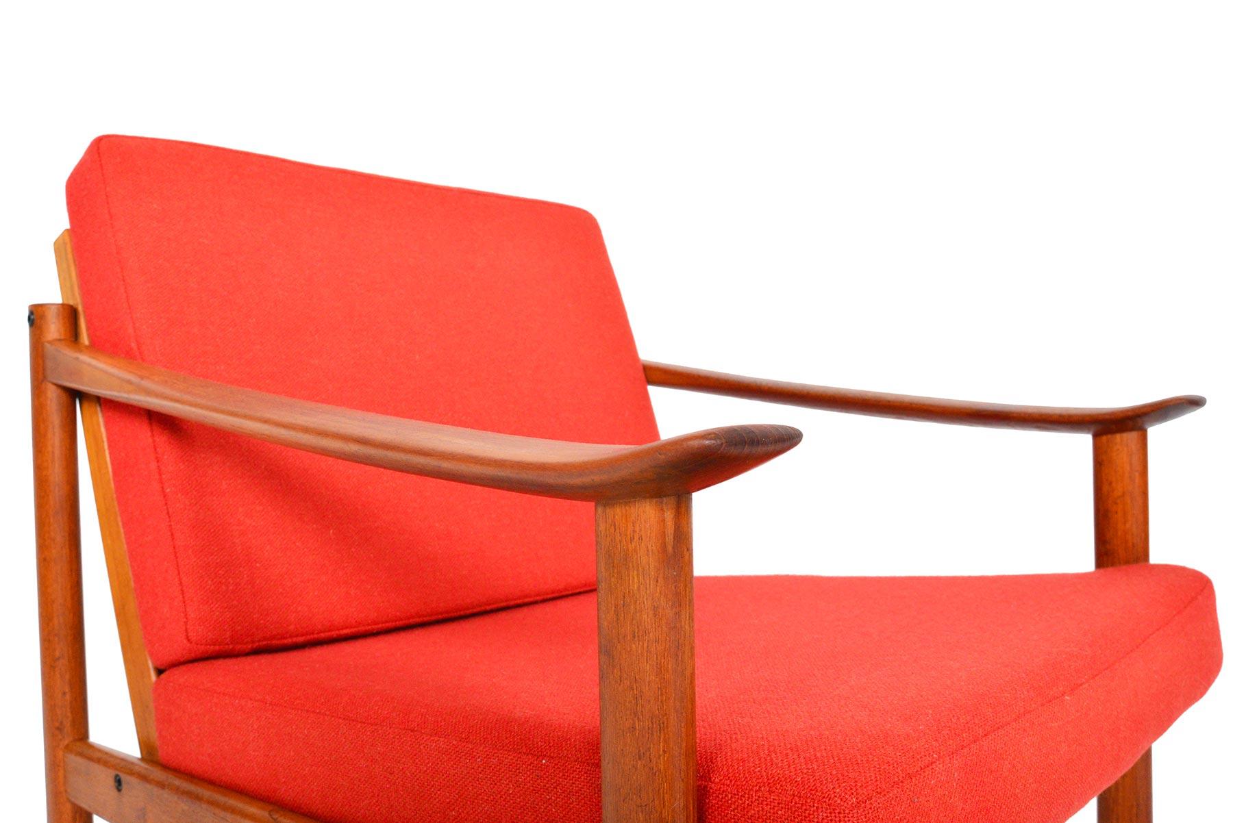 20th Century Pair of Kai Lyngfeldt Larsen Teak Lounge Chairs