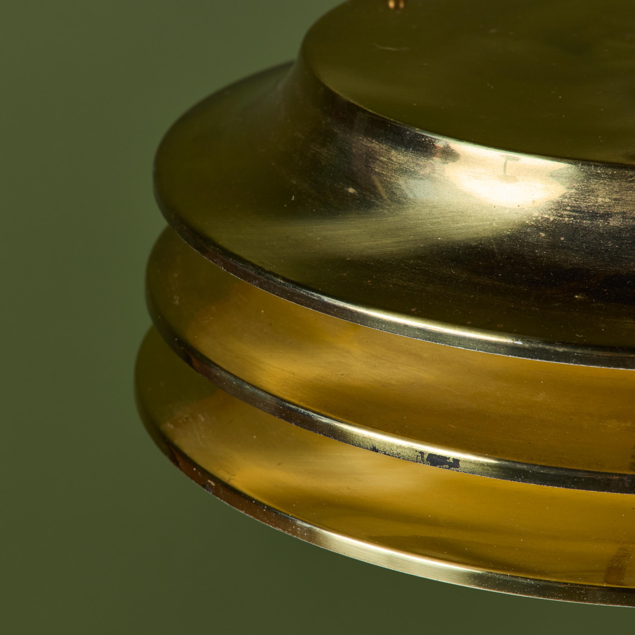 Paire de lampes de table en laiton Kai Kai pour Orno en vente 8