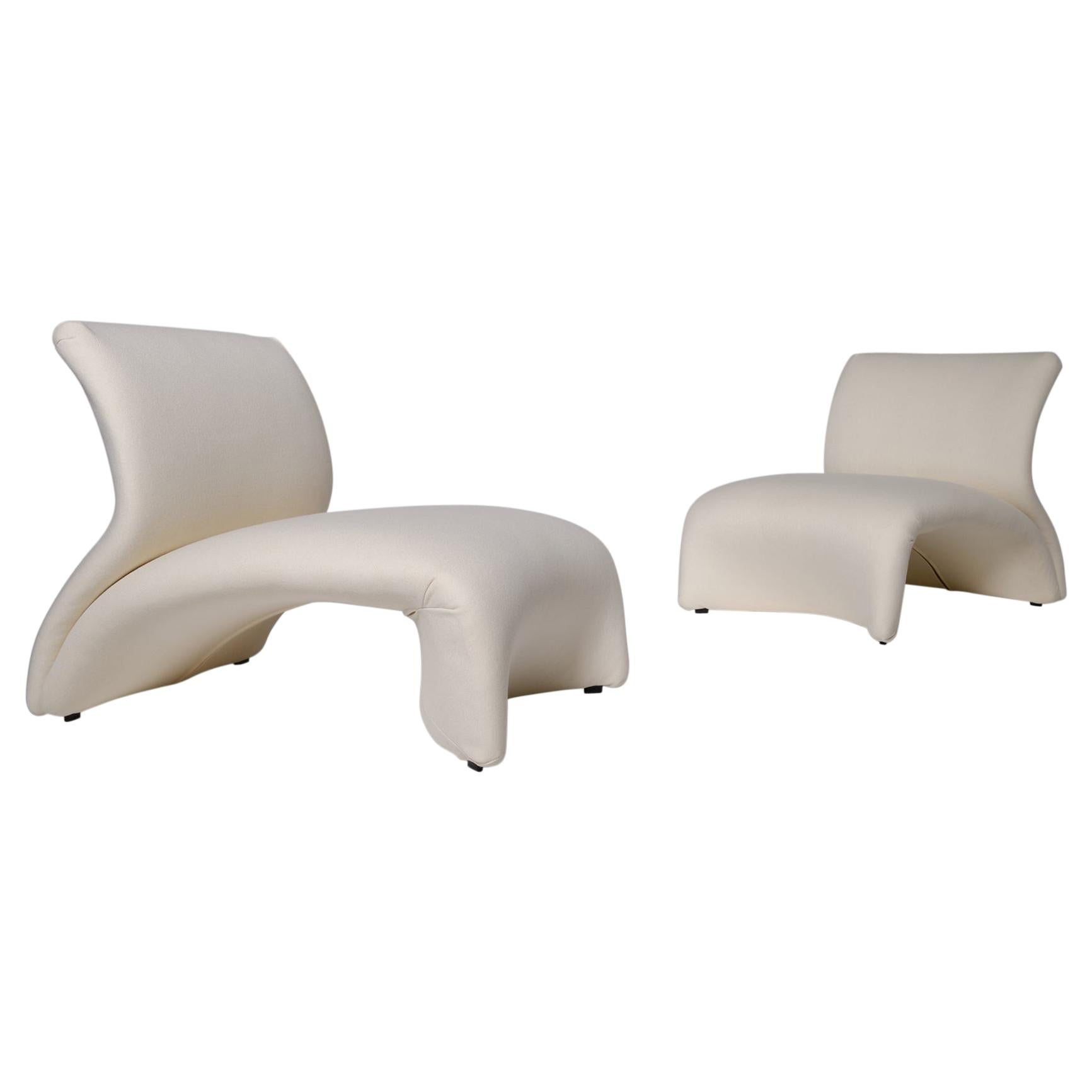 Pair of ‘Kaïdo’ Lounge Chairs by Kwok Hoï Chan for Steiner, 1968