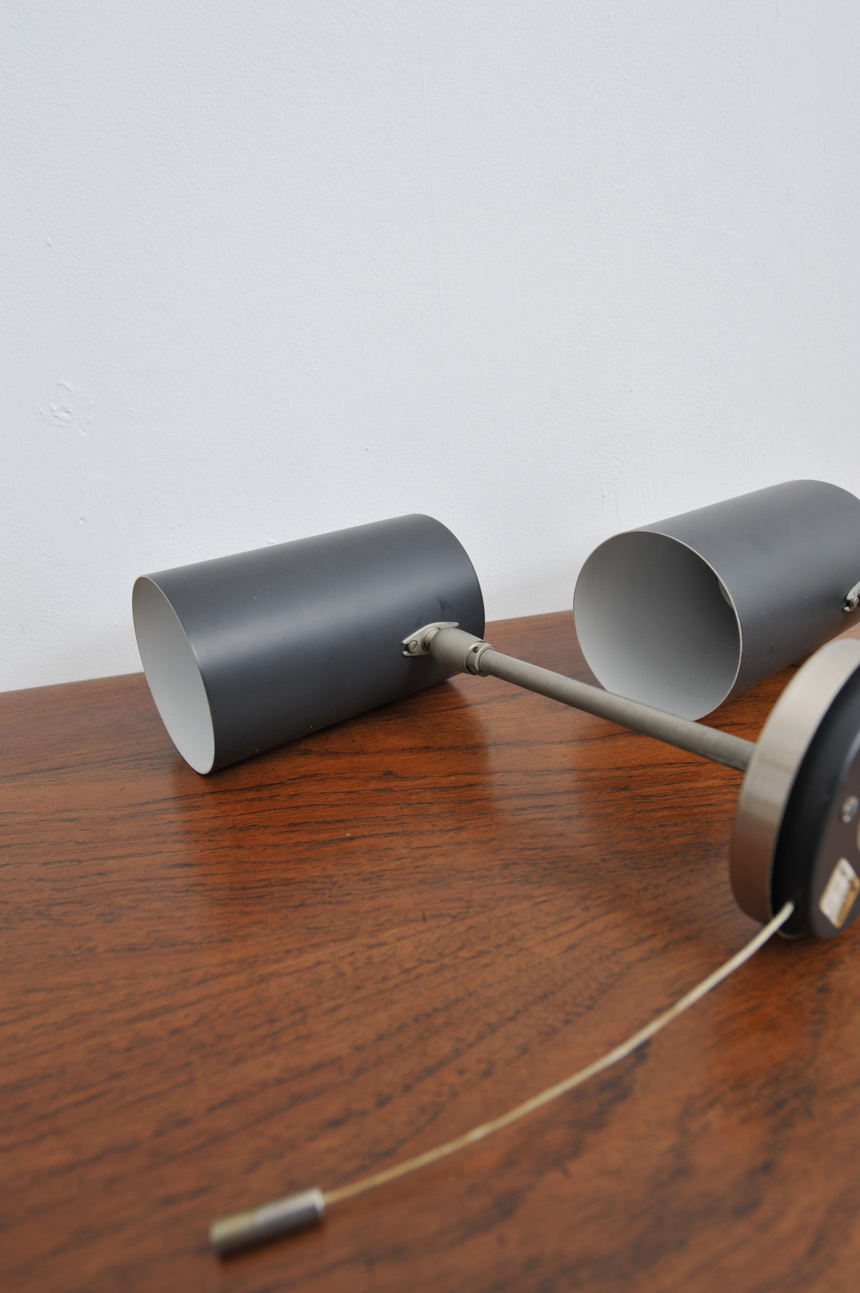 German Pair of Kaiser Idell Wall Lamps (1960s) For Sale
