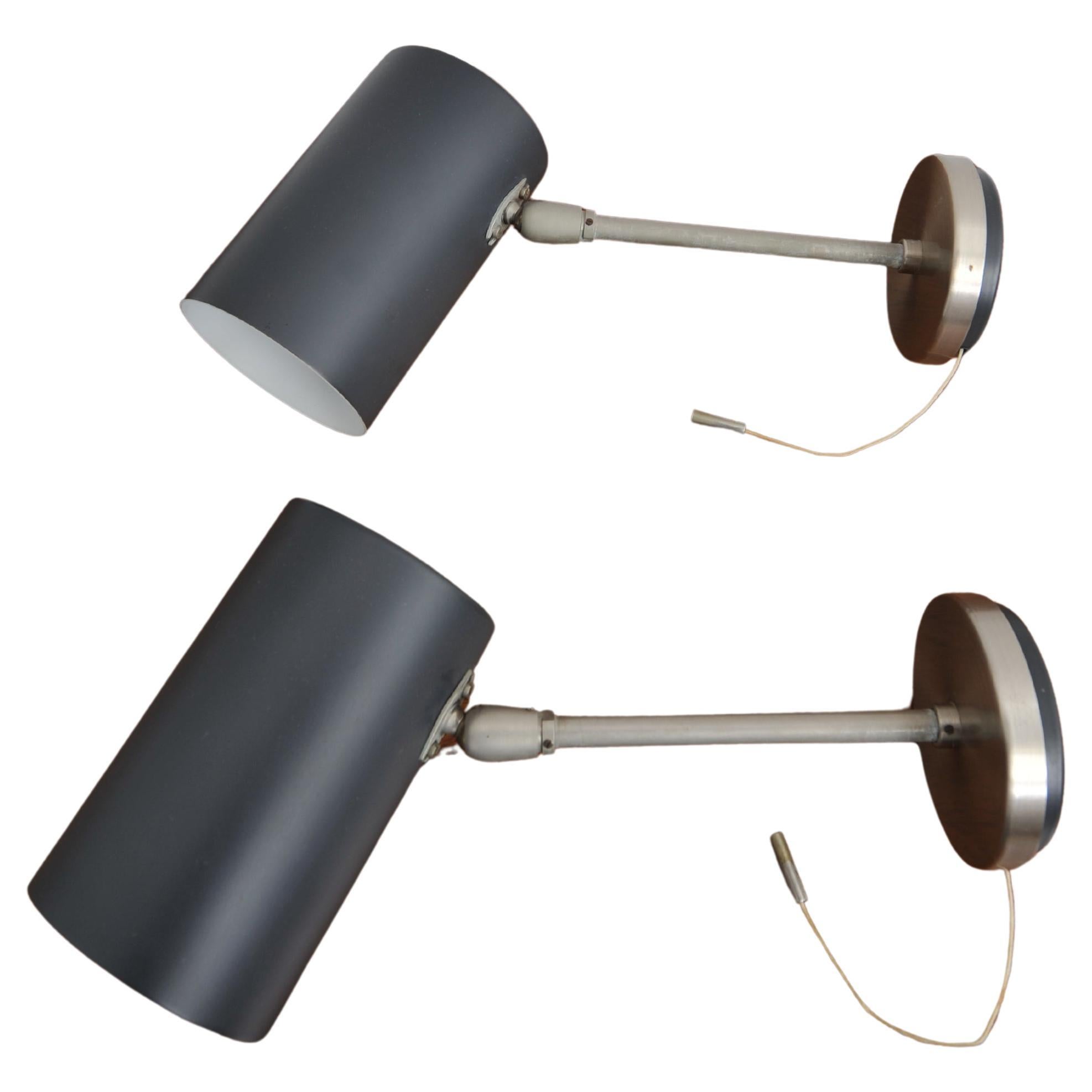 Pair of Kaiser Idell Wall Lamps (1960s) For Sale
