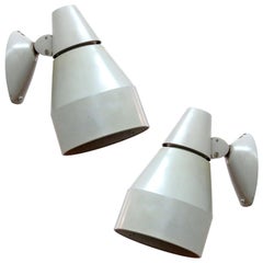 Pair of Kaiser Wall Lamps, 1940