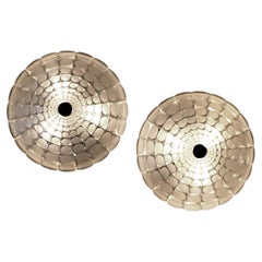 Pair of Kalmar Art Glass Sconces Flush Lamp, 1960s