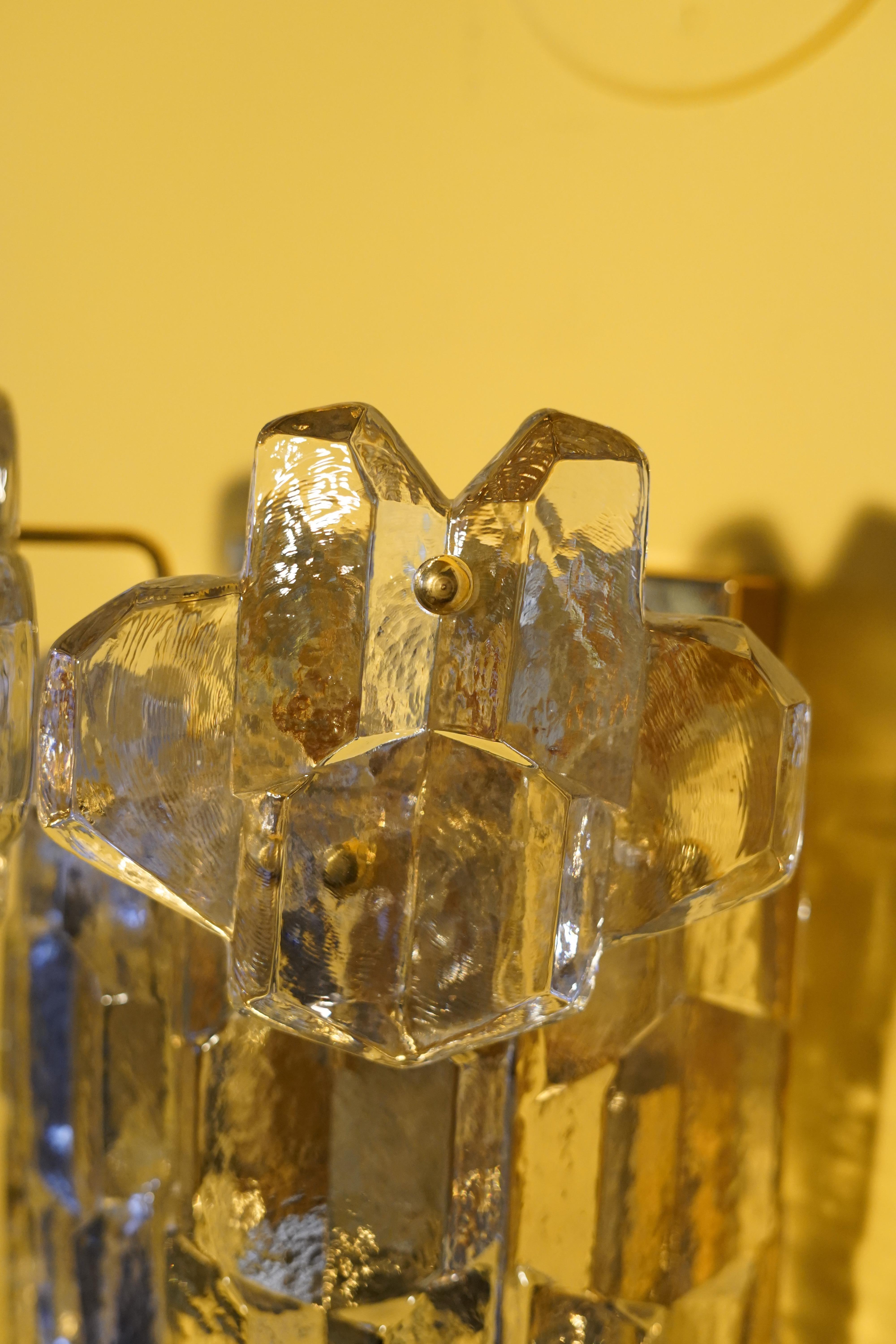 Paire d'appliques en cristal Kalmar Palazzo, Vienne, Autriche, 1970 en vente 5