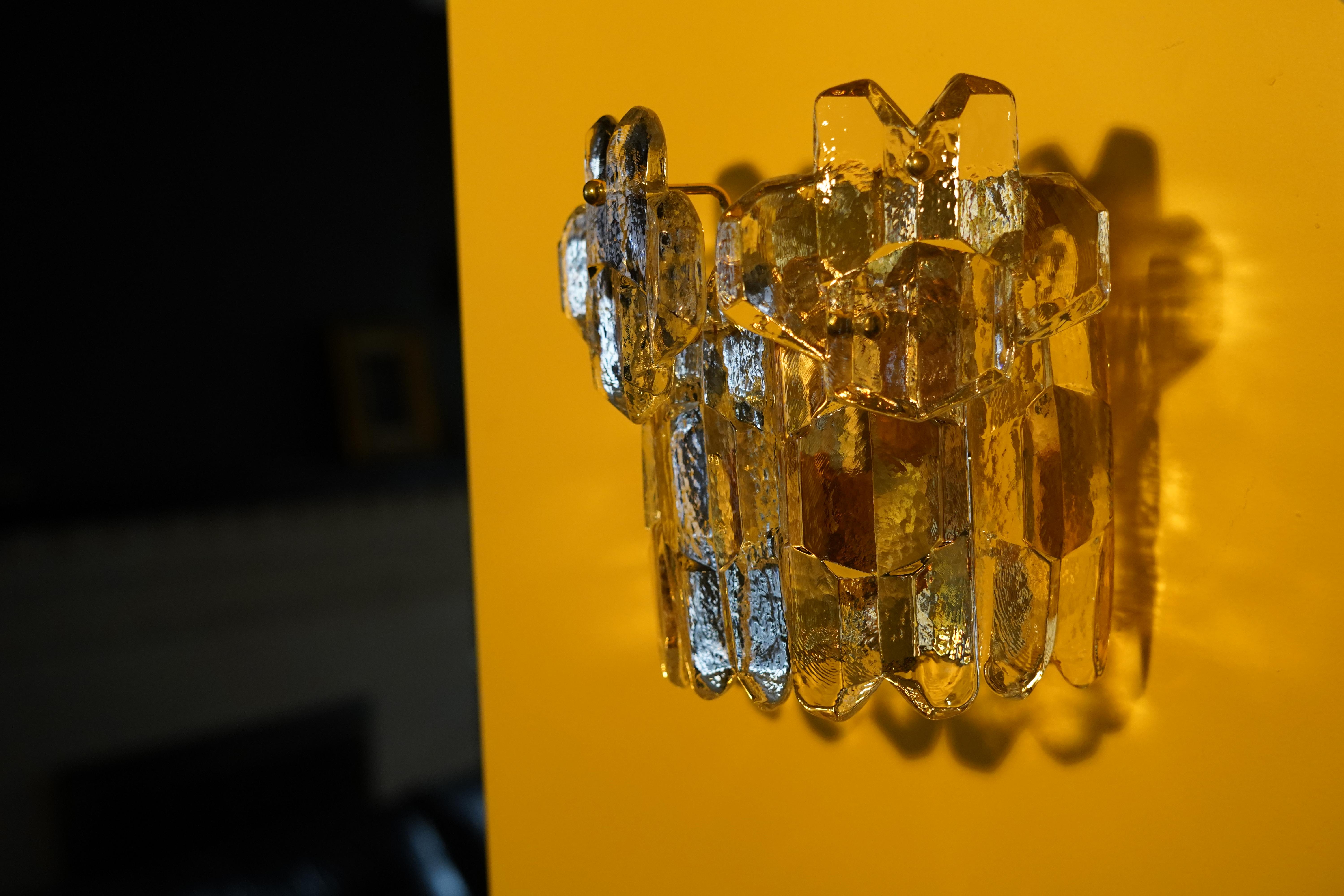 Paire d'appliques en cristal Kalmar Palazzo, Vienne, Autriche, 1970 en vente 12