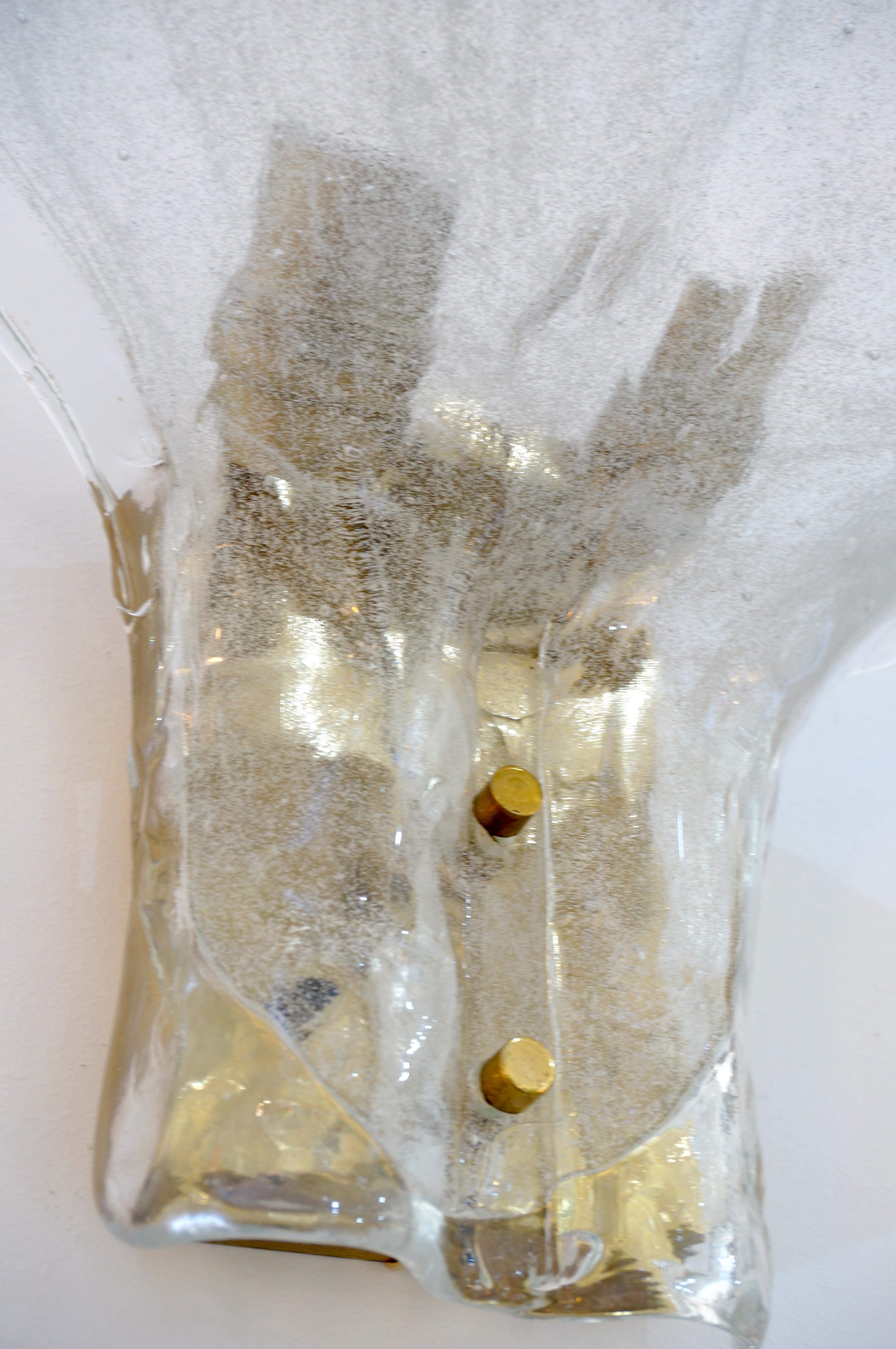 Pair of Kalmar Murano Glass Sconces 3