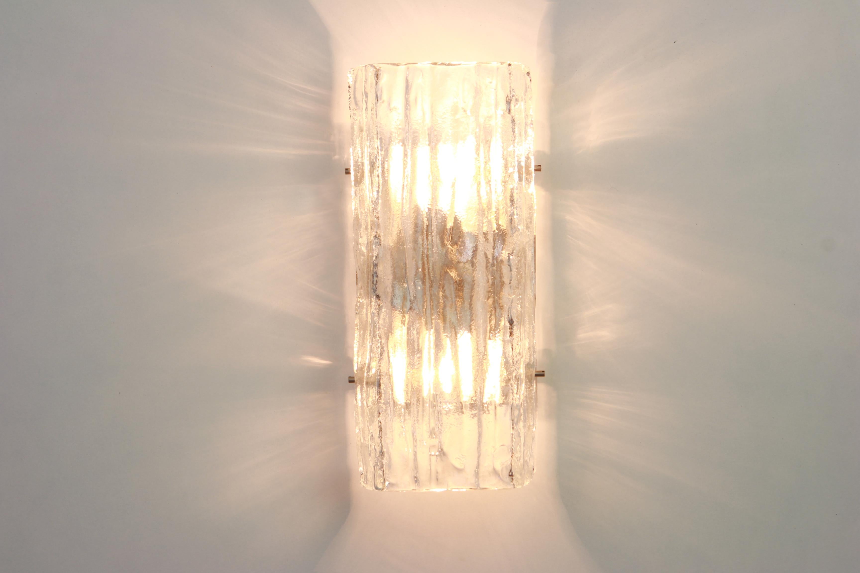 Pair of Kalmar Murano Sconces Wall Lights, Austria, 1960s In Good Condition In Aachen, NRW