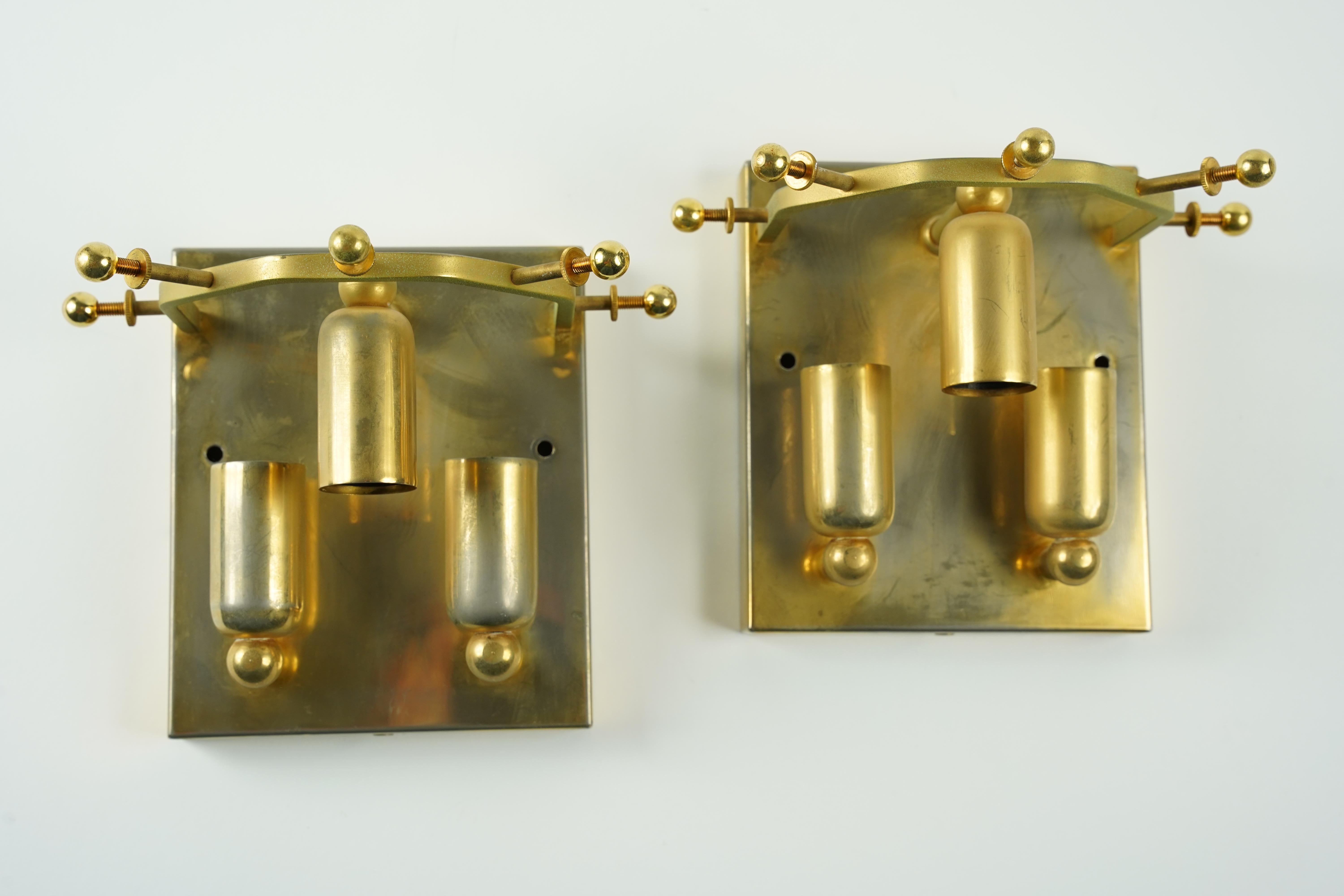Pair of Kalmar Palazzo Crystal Sconces, Vienna Austria, 1975 For Sale 4