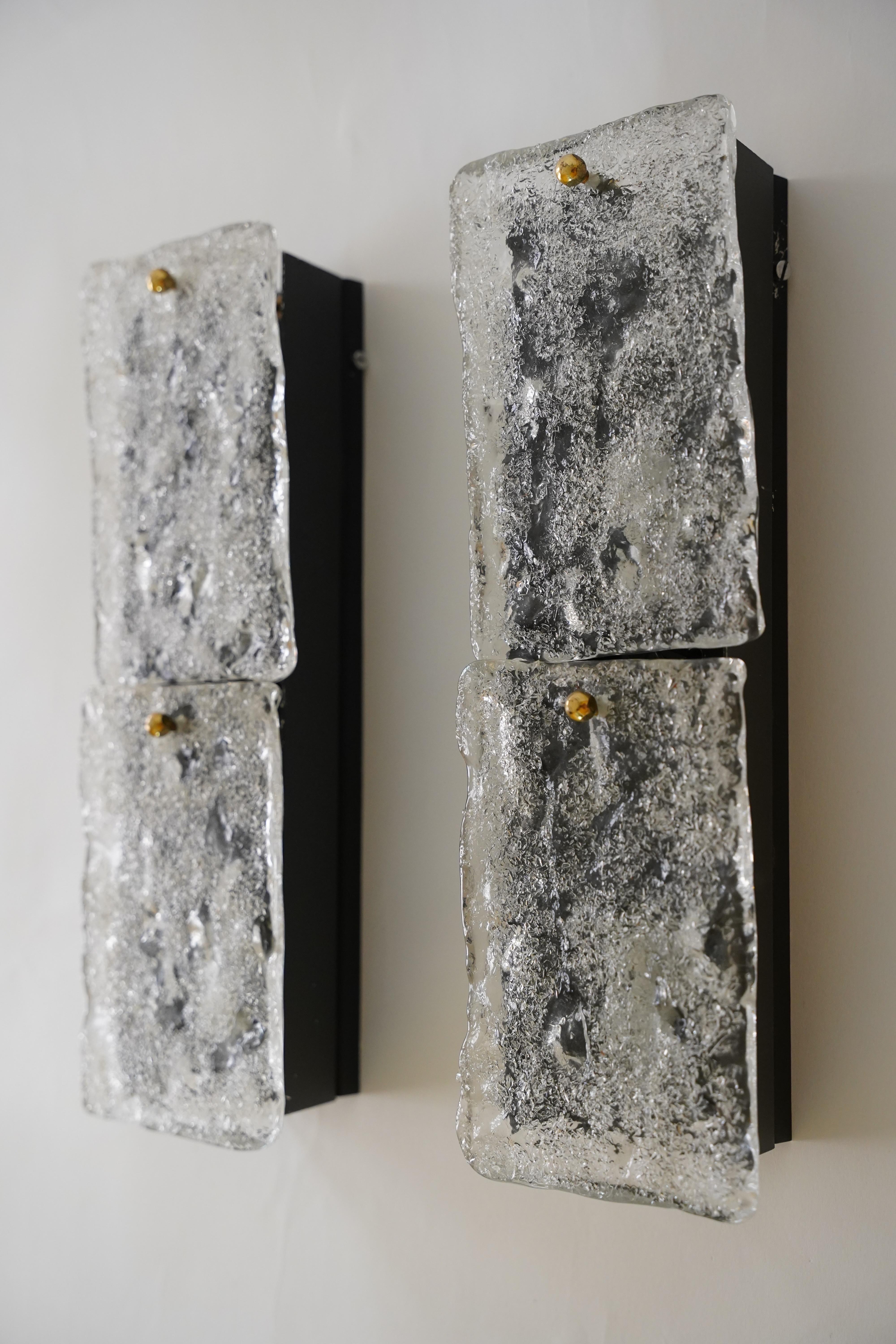 Pair of Kalmar sconces, Austria 1960 In condizioni buone in vendita a Bronx, NY