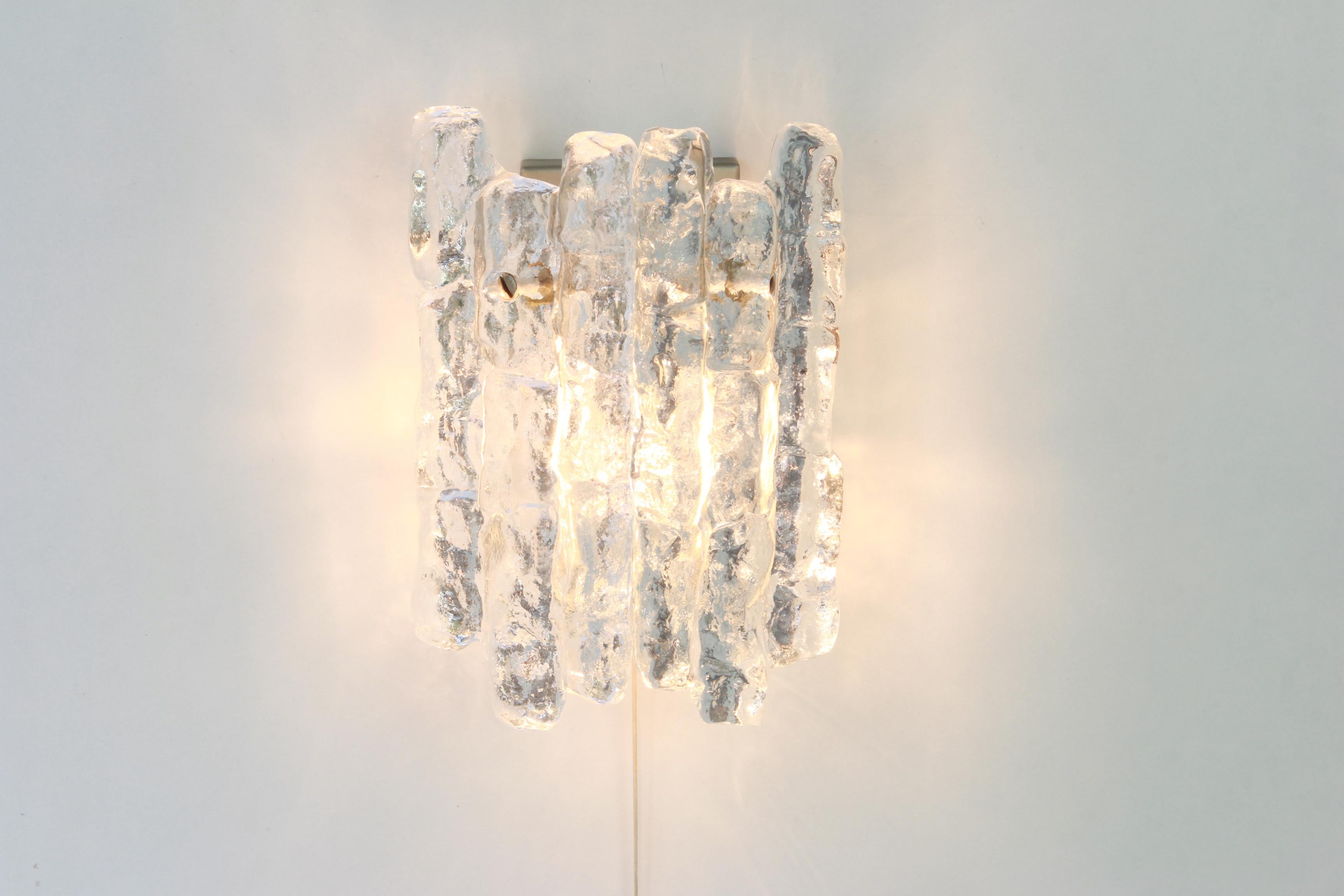 Pair of Kalmar Sconces Wall Lights, Austria, 1960s In Good Condition In Aachen, NRW