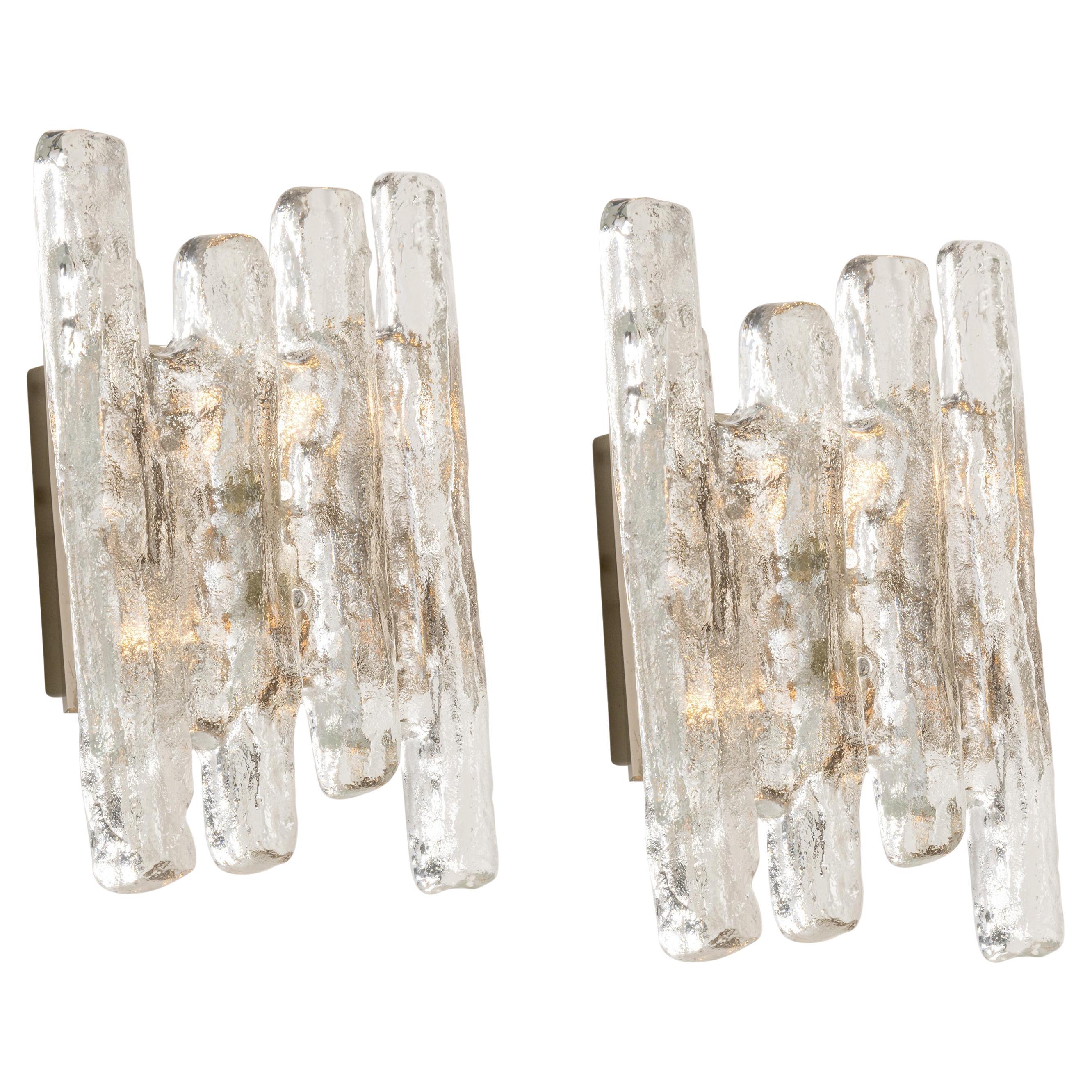 Pair of Kalmar Sconces Wall Lights, Austria, 1960s