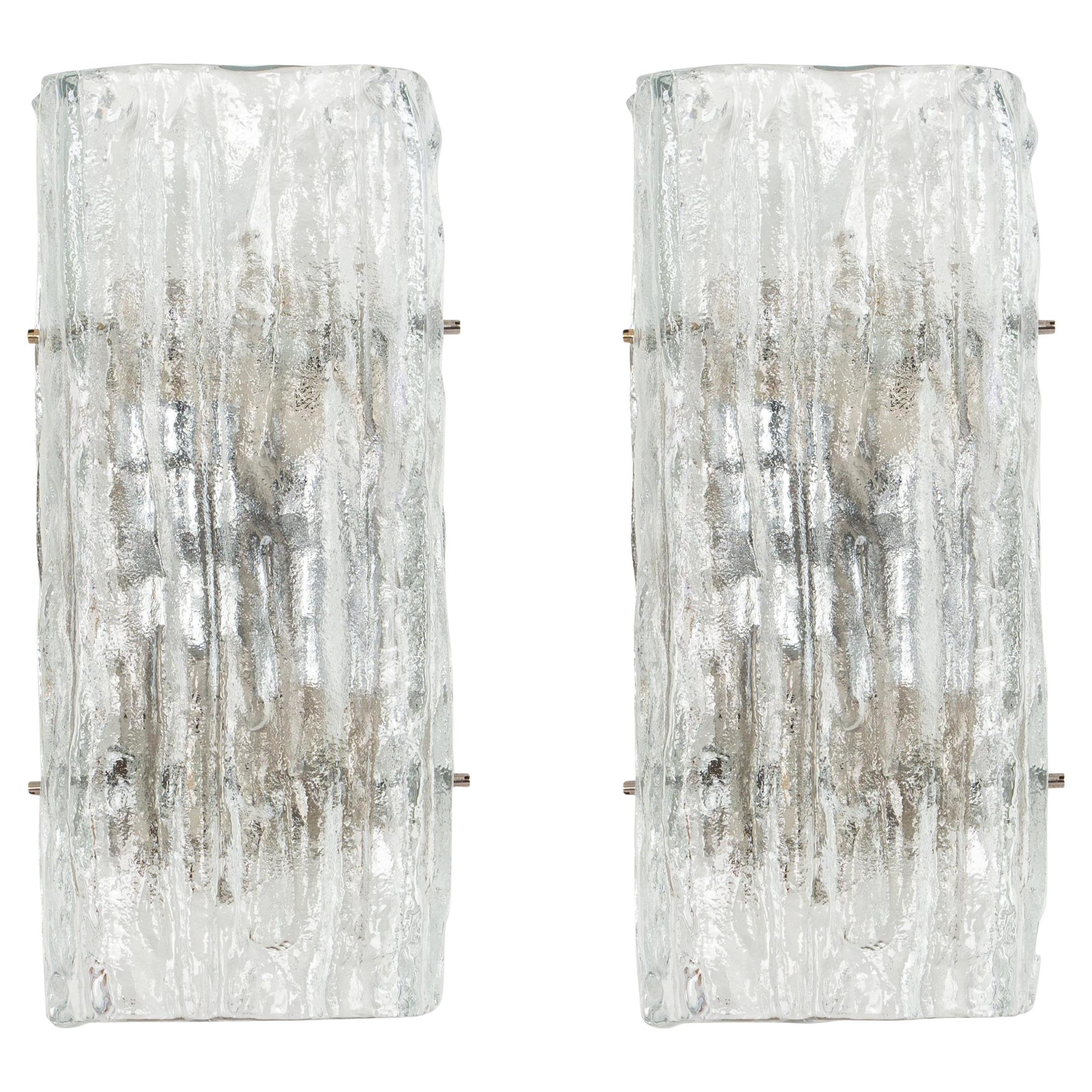 Pareja de apliques Kalmar, Austria, años 60