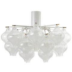 Pair of Mid-Century Modern Kalmar Tulipan Flush Mount Lights, Austria