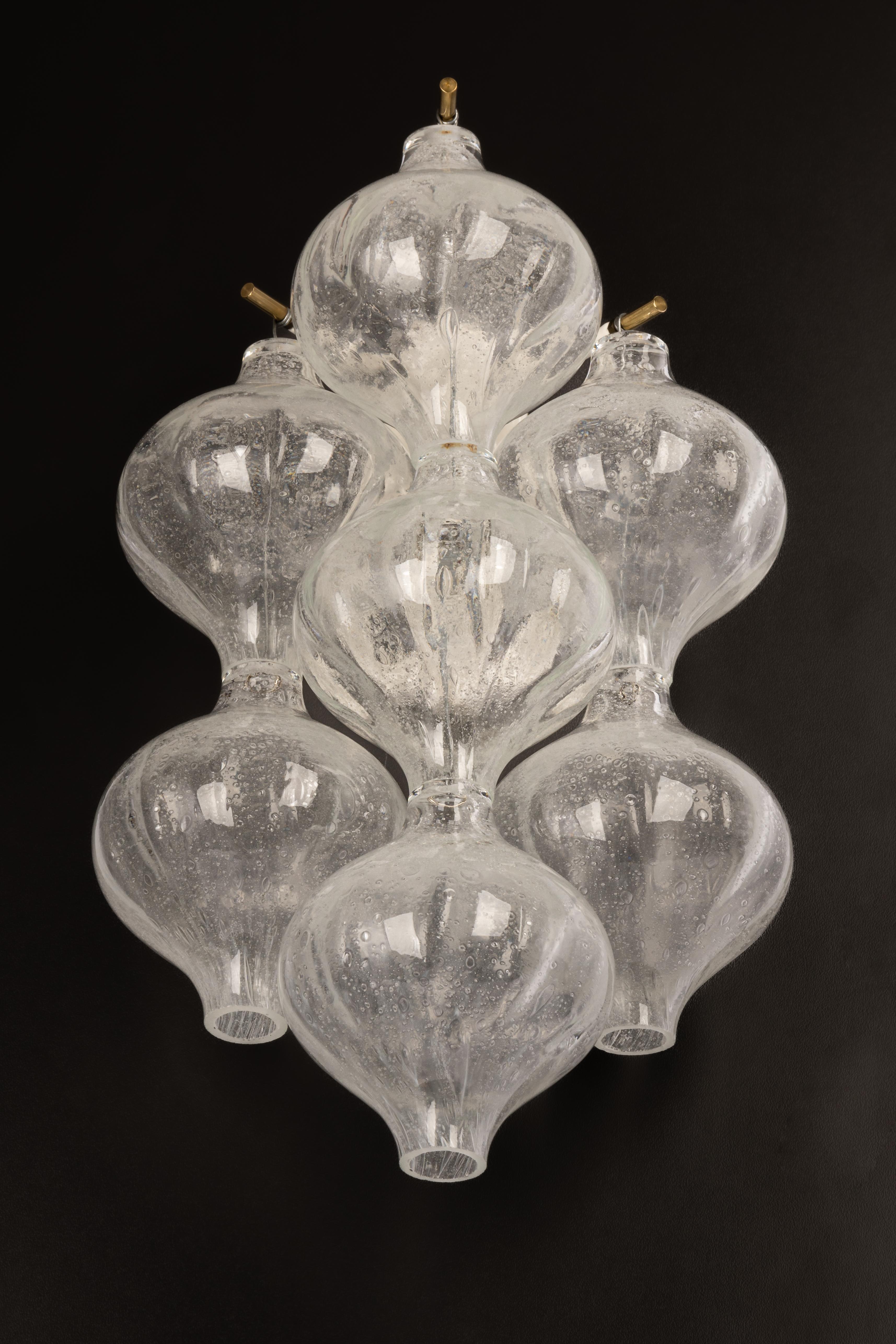 Mid-Century Modern Pair of Kalmar 'Tulipan' Sconces Wall Lights, Austria, 1970s