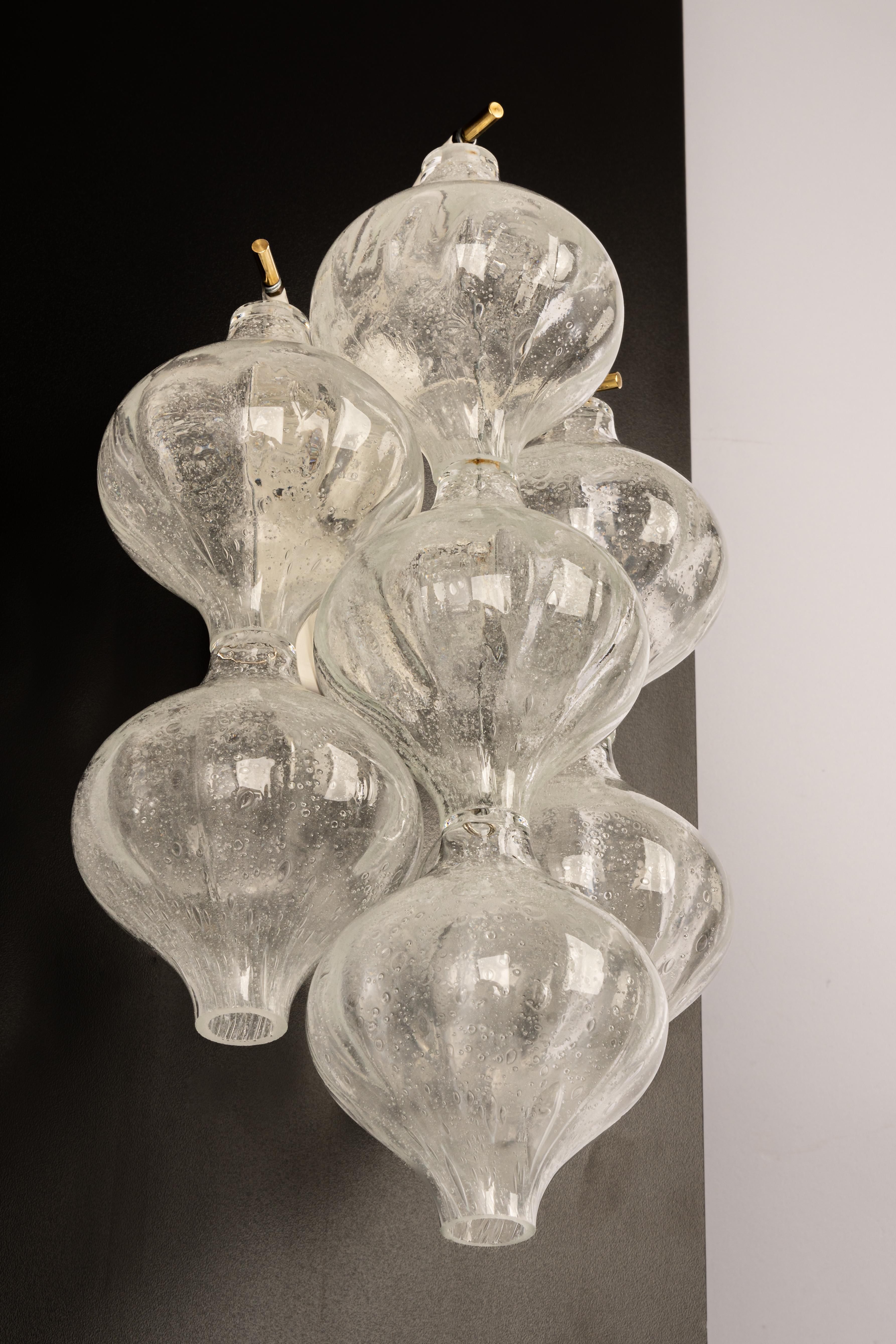 Austrian Pair of Kalmar 'Tulipan' Sconces Wall Lights, Austria, 1970s