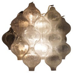Paar Kalmar Light Wandlampen mit Glasblasen, Wien Österreich, 1970er Jahre