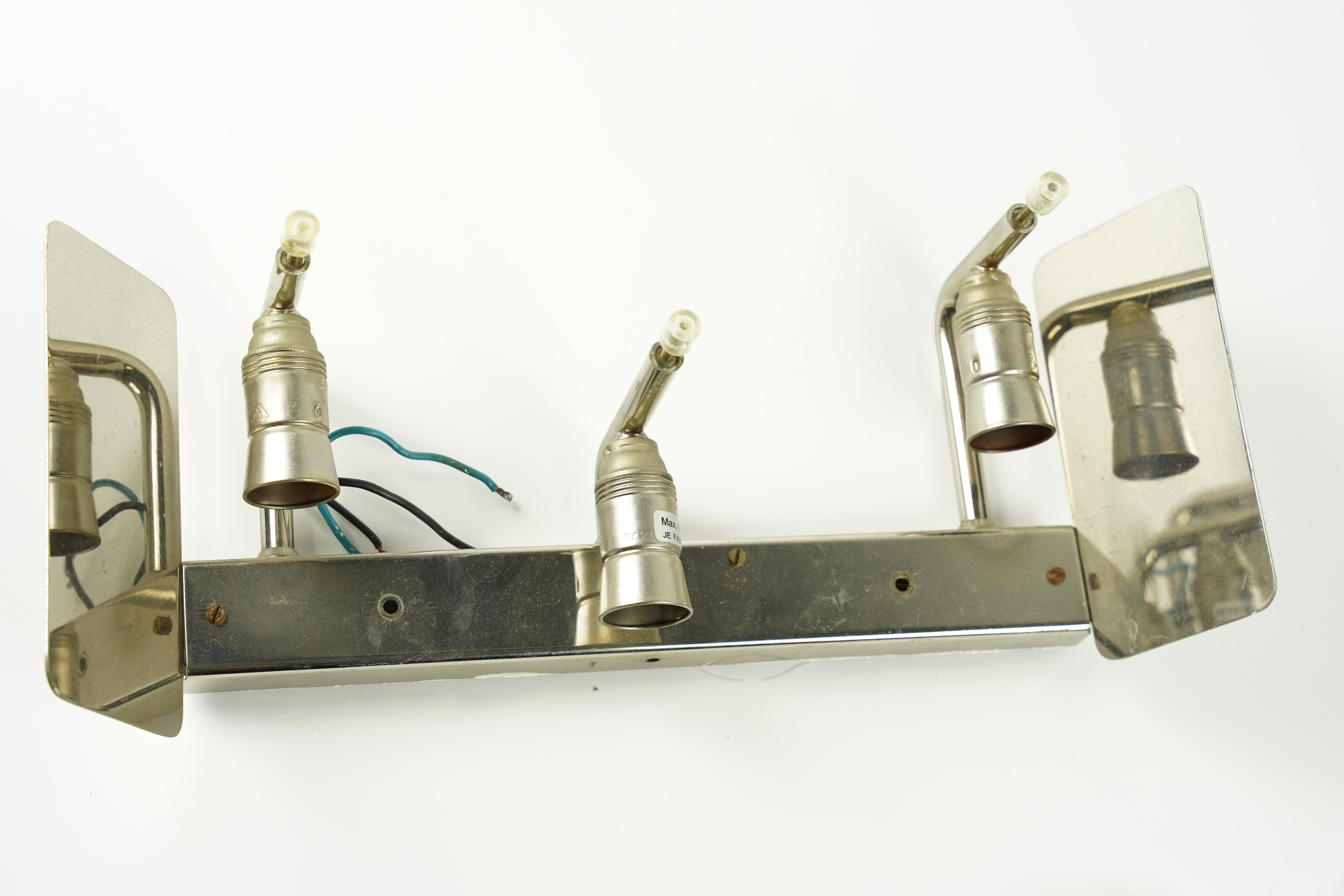 20ième siècle Applique murale simple Kalmar bubbleGlass chrome, Vienne Autriche, années 1970 en vente