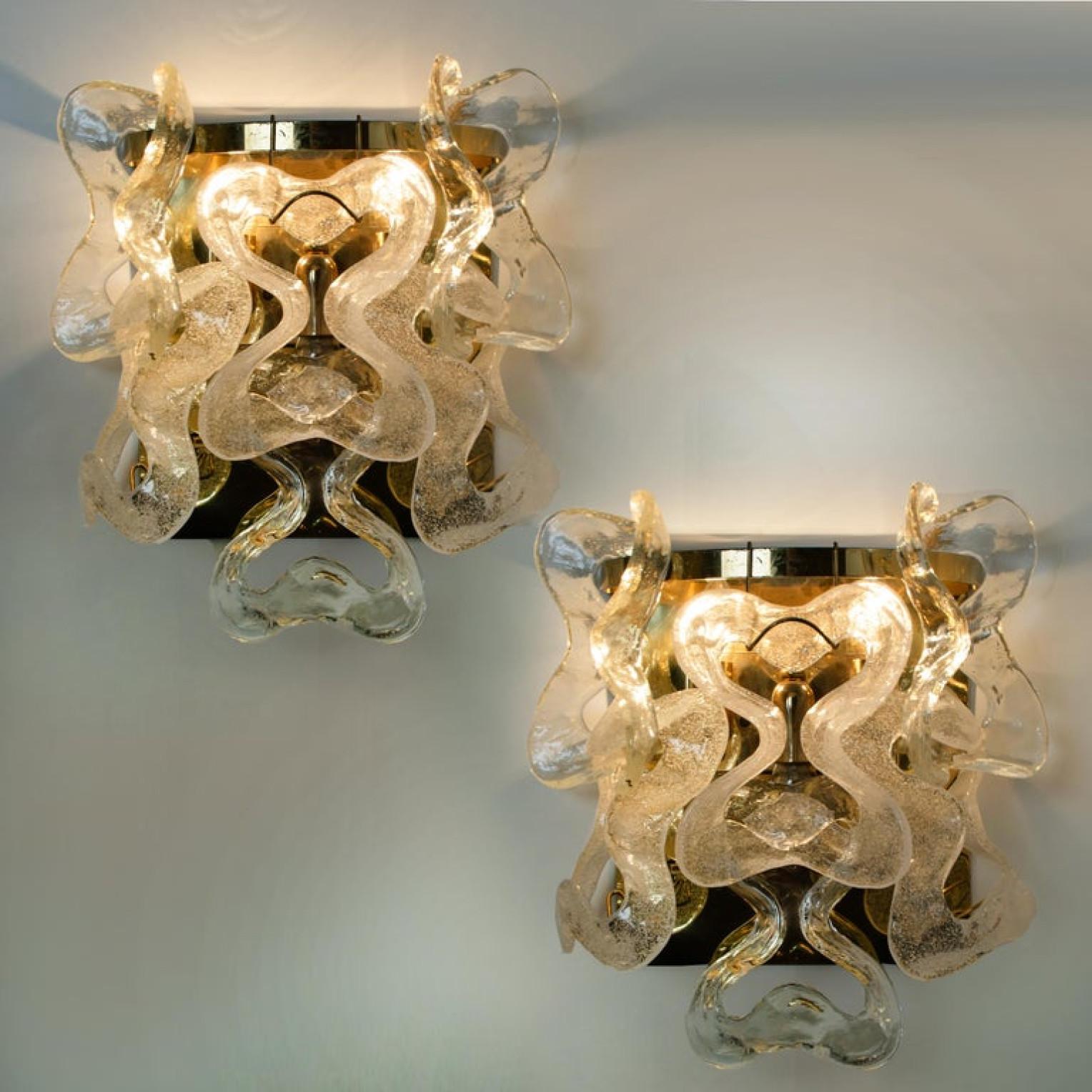 Paar Kalmar-Wandleuchten oder -Leuchten, Modell 