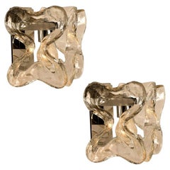 Pair of Kalmar Wall Sconces or Lights Model "Catena" by J.T. Kalmar, Austria