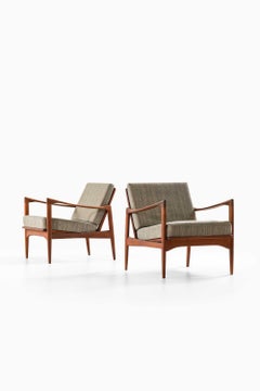 Pair of Kandidaten Teak Easy Chairs by Ib Kofod-Larsen, 1950s