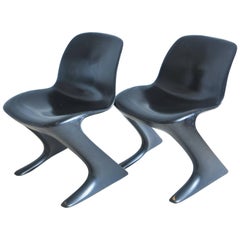 Pair of Kangaroo Chairs by Ernst Moeckl