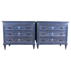 Retro Pair of Karges French Provincial Transitional Chests of Drawers