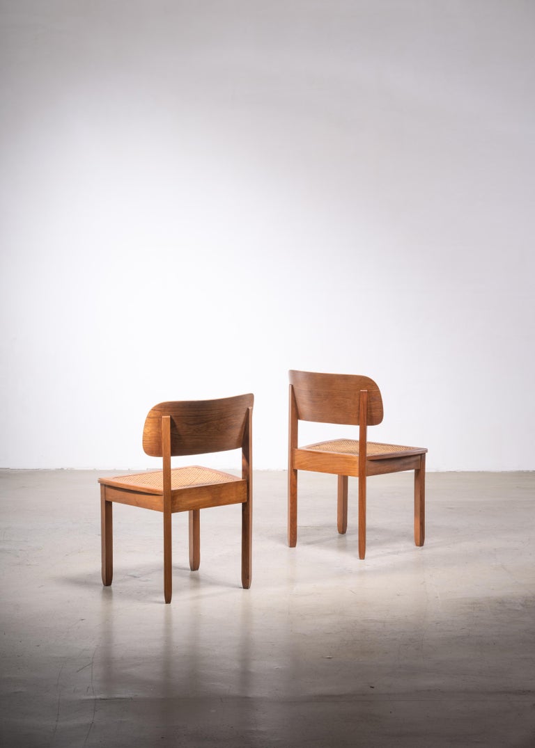Pair of Karl Bertsch Chairs, Deutsche Werkstätten Hellerau, 1930s For