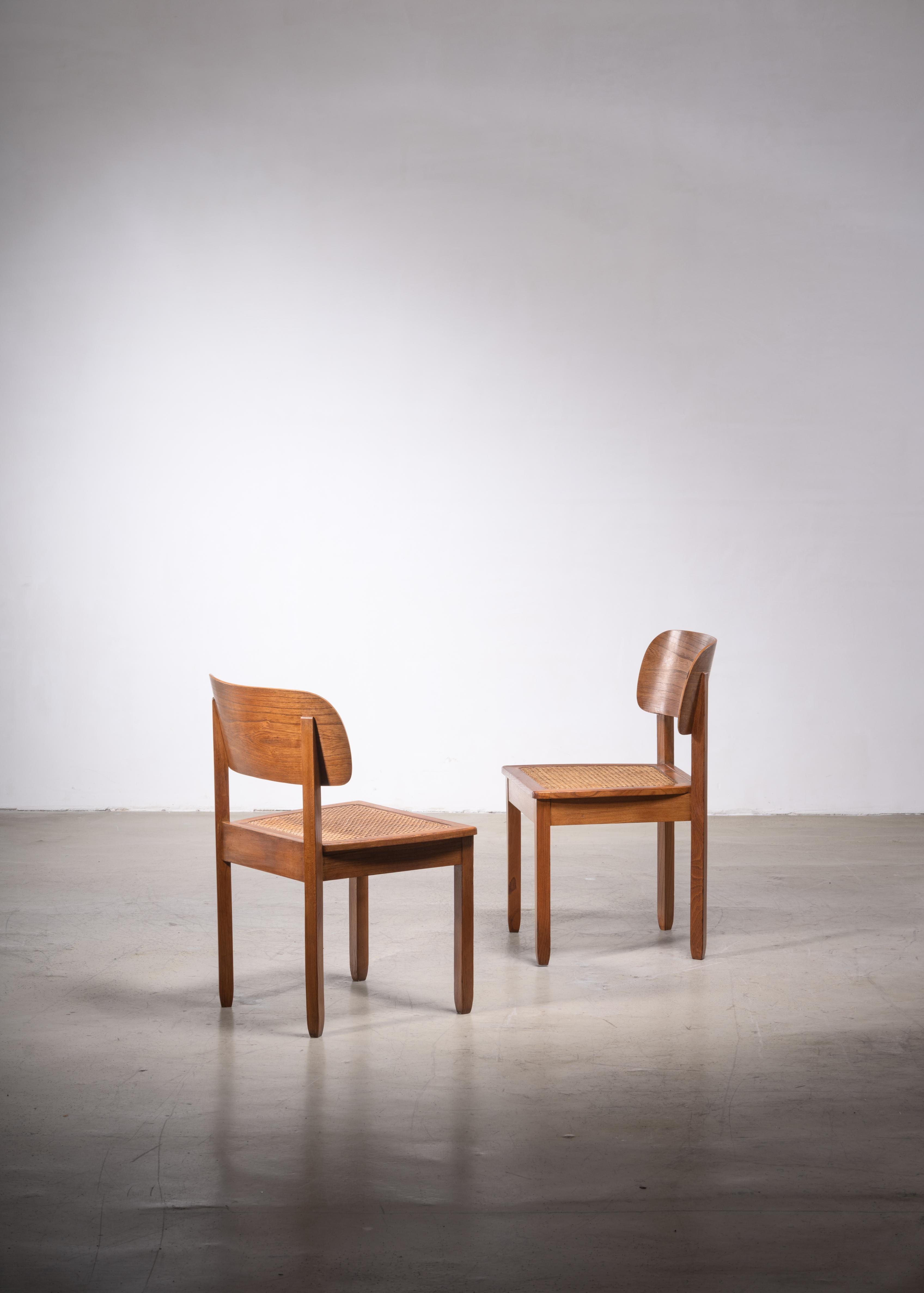Modern Pair of Karl Bertsch Chairs, Deutsche Werkstätten Hellerau, 1930s For Sale