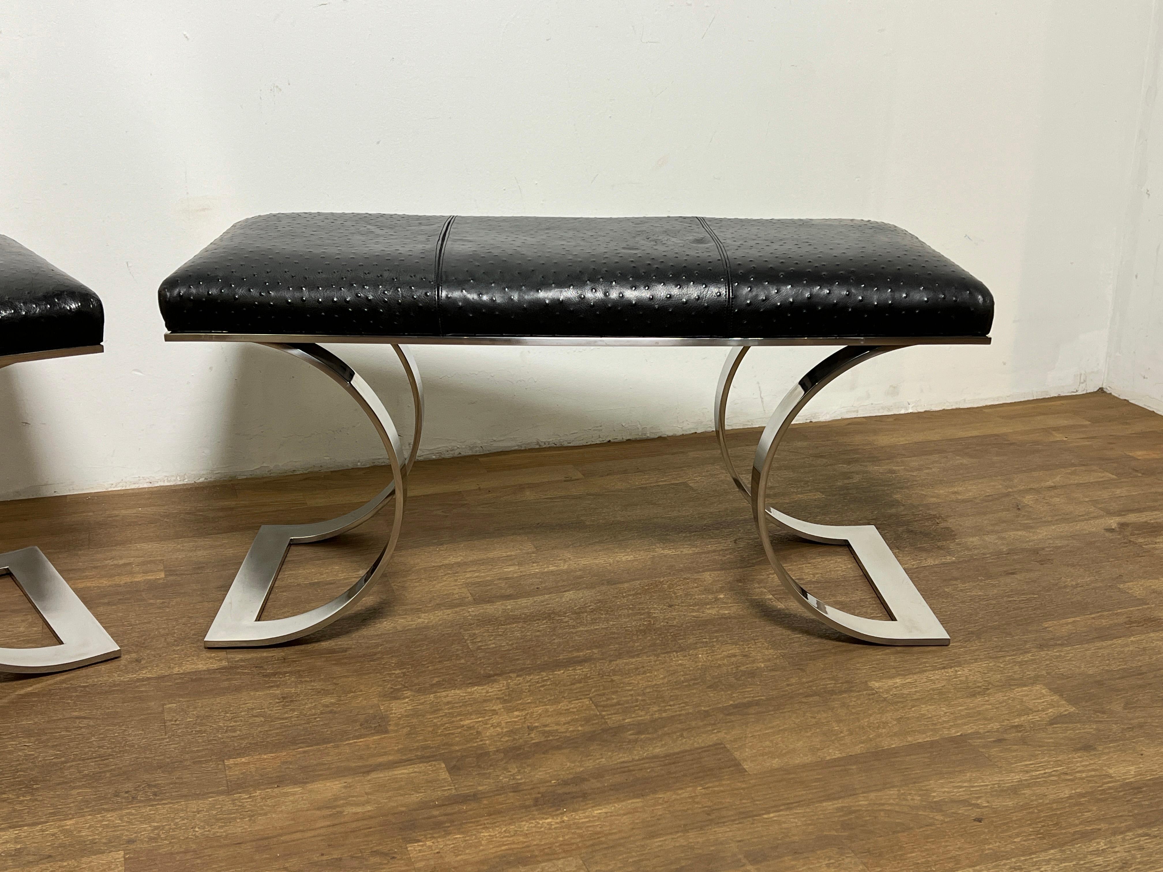 Mid-Century Modern Pair of Karl Springer JMF 