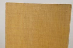 Ein Paar moderne Raffia-Beistellstühle von Karl Springer JMF aus der Mitte des Jahrhunderts