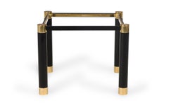 Mid-Century Side Tables by Karl Springer, Ebonized Metal Frames, 1970s