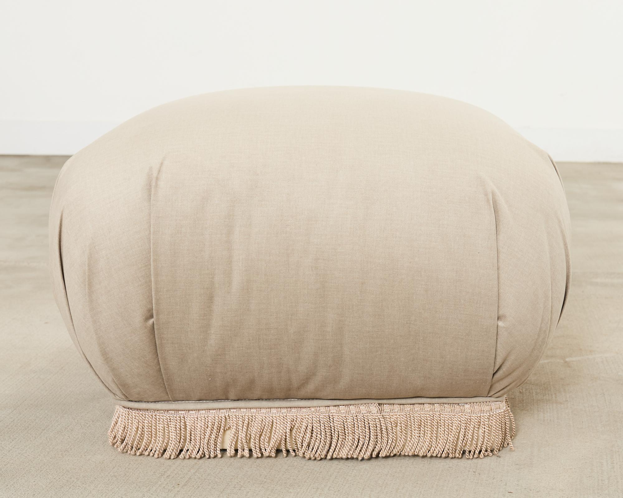 Coppia di pouf in stile Karl Springer di Marge Carson in vendita 6