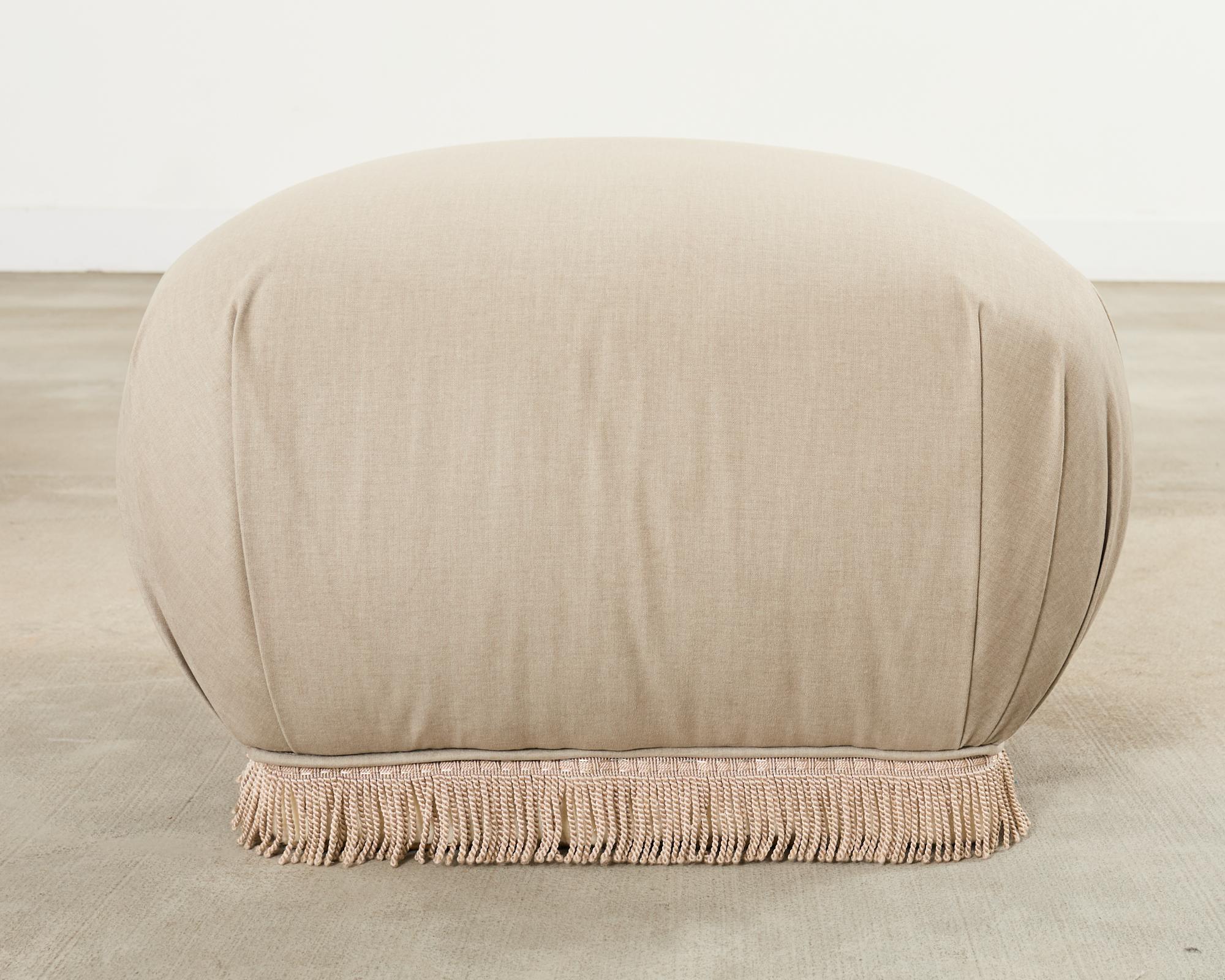 Coppia di pouf in stile Karl Springer di Marge Carson in vendita 8