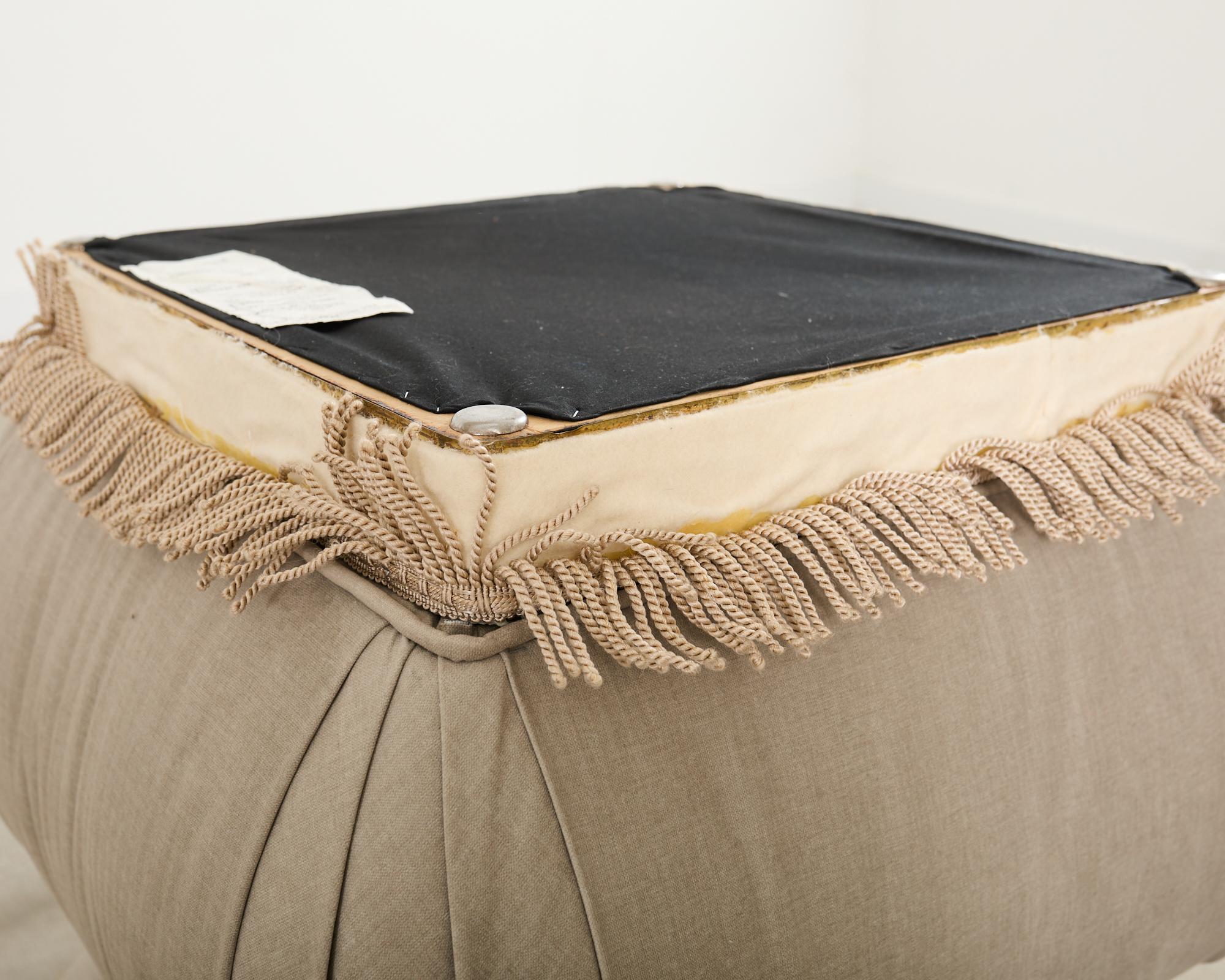 Coppia di pouf in stile Karl Springer di Marge Carson in vendita 12