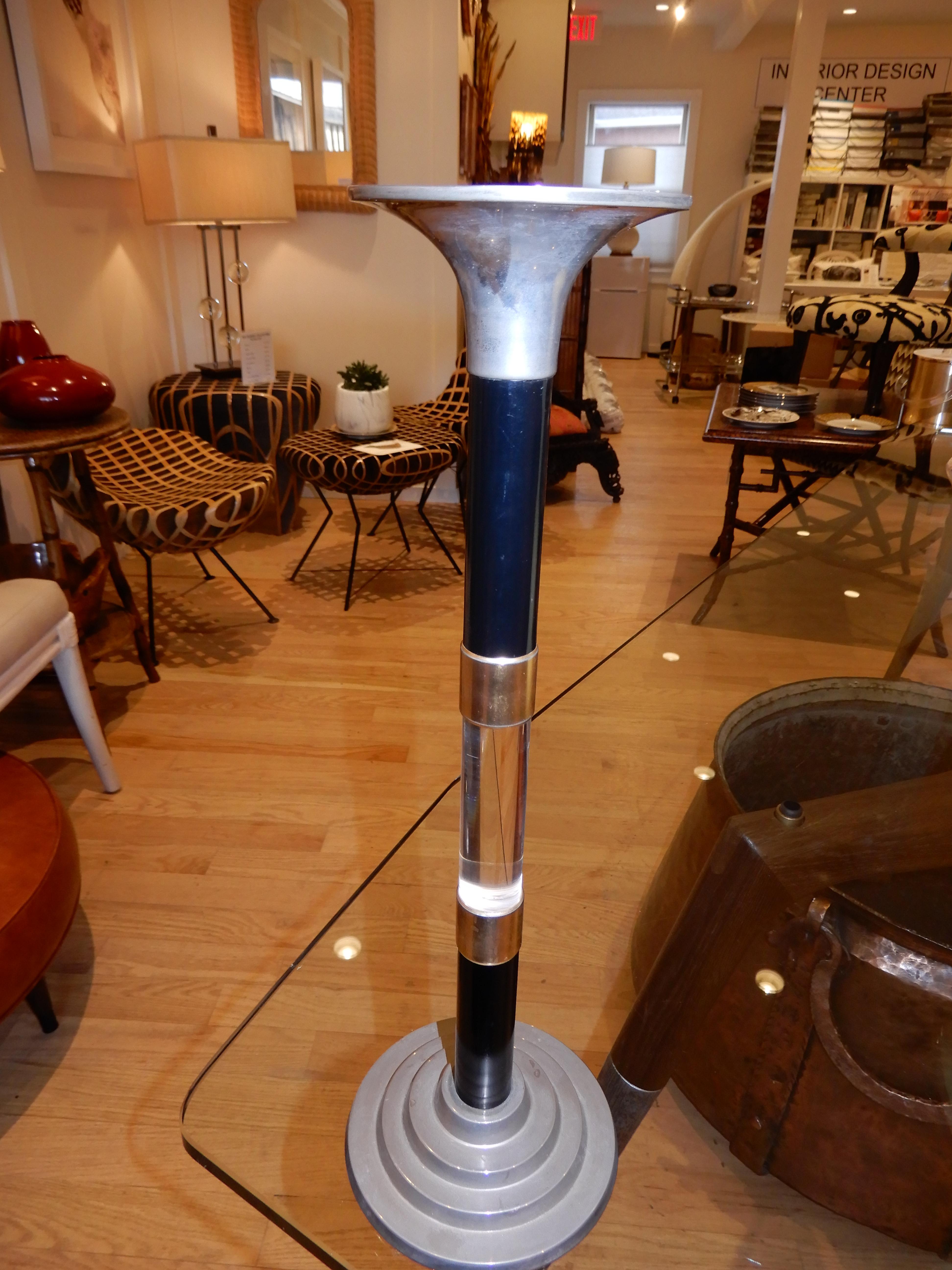 Industrial Pair of  Modern Candle Sticks, circa 1985