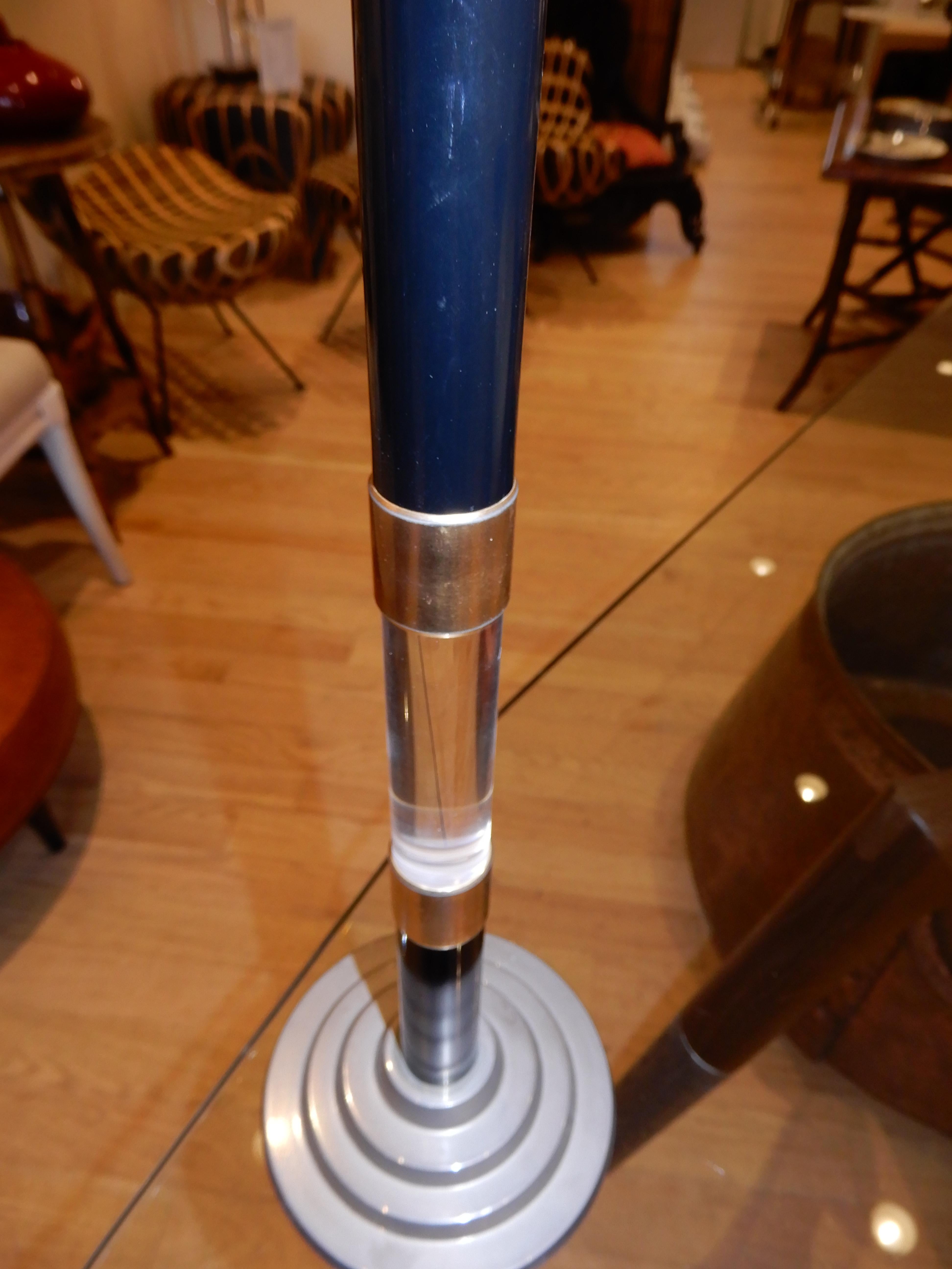 Machine-Made Pair of  Modern Candle Sticks, circa 1985