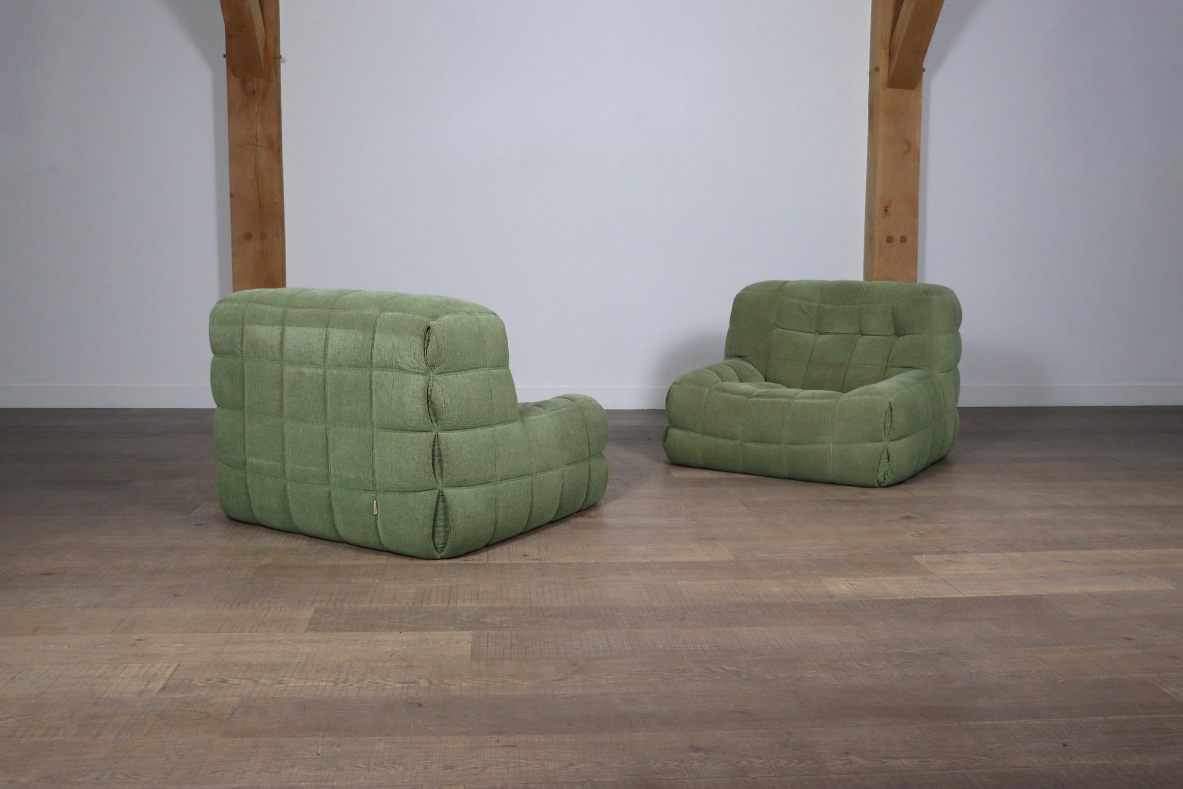 Pair Of Kashima Lounge Chairs By Michel Ducaroy For Ligne Roset, 1970s 7