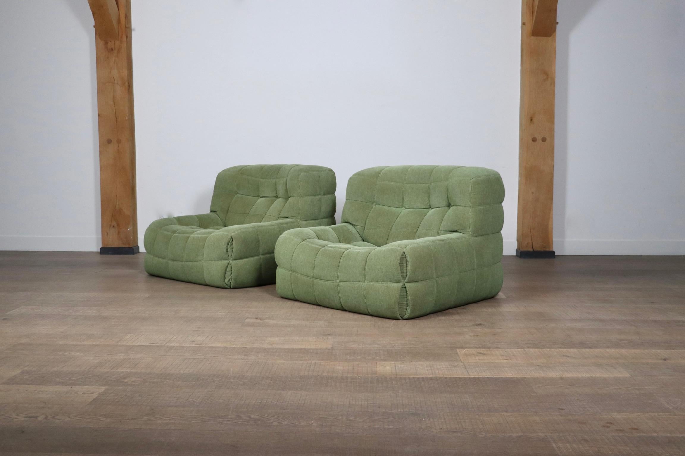 Pair Of Kashima Lounge Chairs By Michel Ducaroy For Ligne Roset, 1970s 8