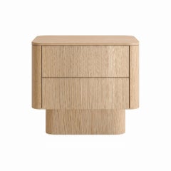 Pair of Kasumi Nightstands – Contemporary Oak Bedside Tables