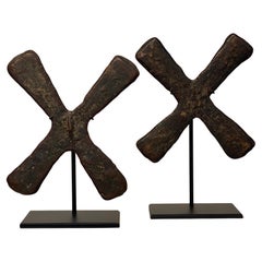 Vintage Pair of Katanga Crosses