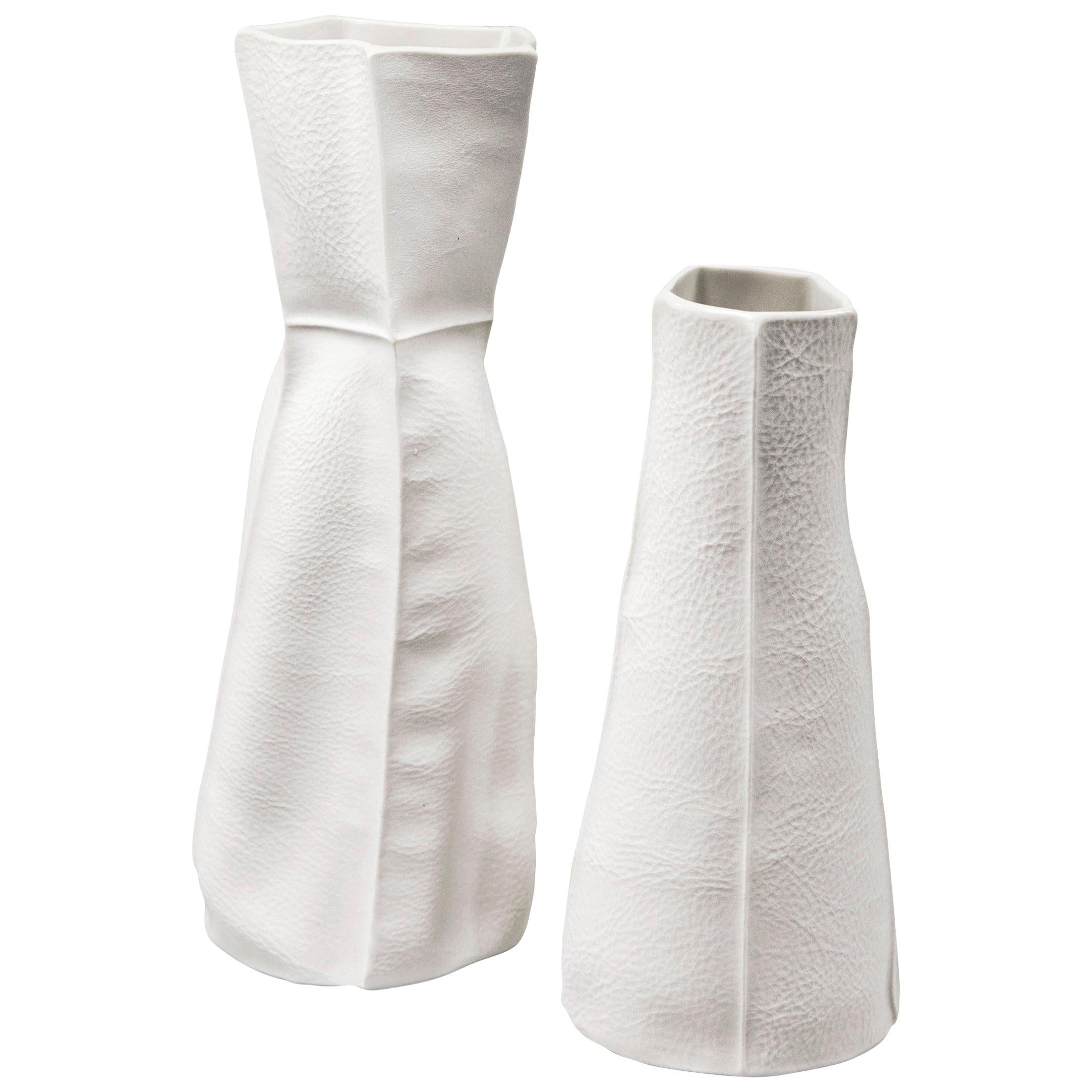 Pair of Kawa Vases by Luft Tanaka, in Stock