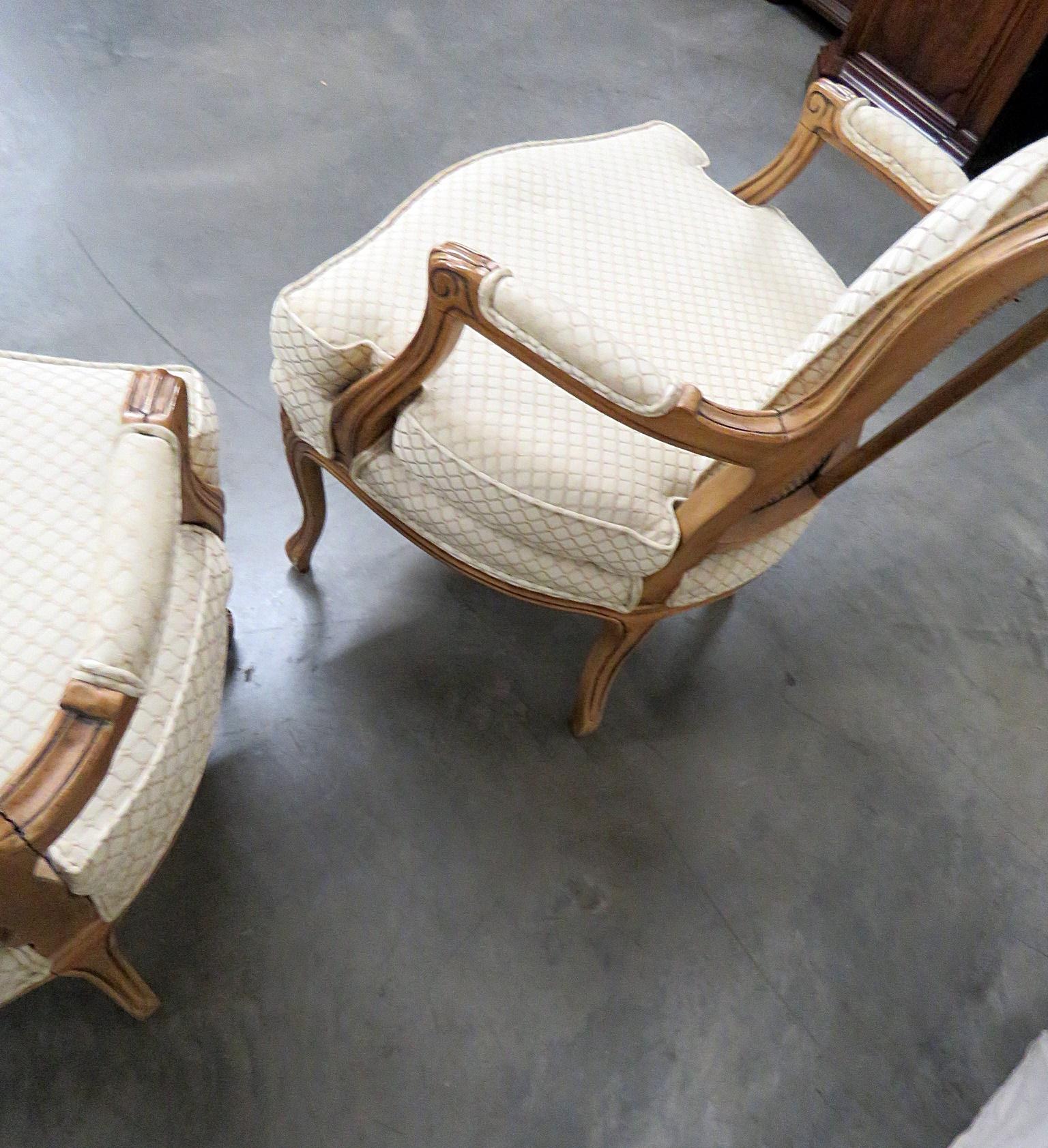 Pair of Kaylyn Louis XVI Style Armchairs 4