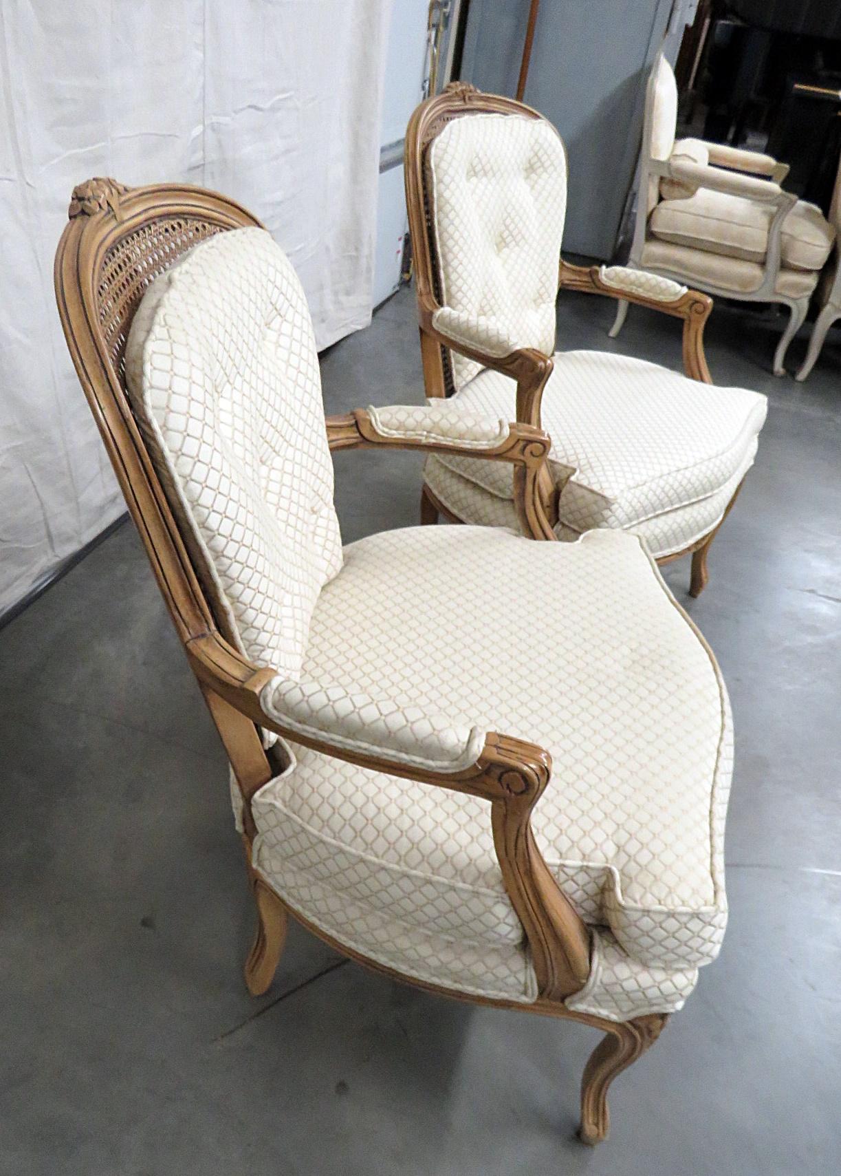 Pair of Kaylyn Louis XVI Style Armchairs 3