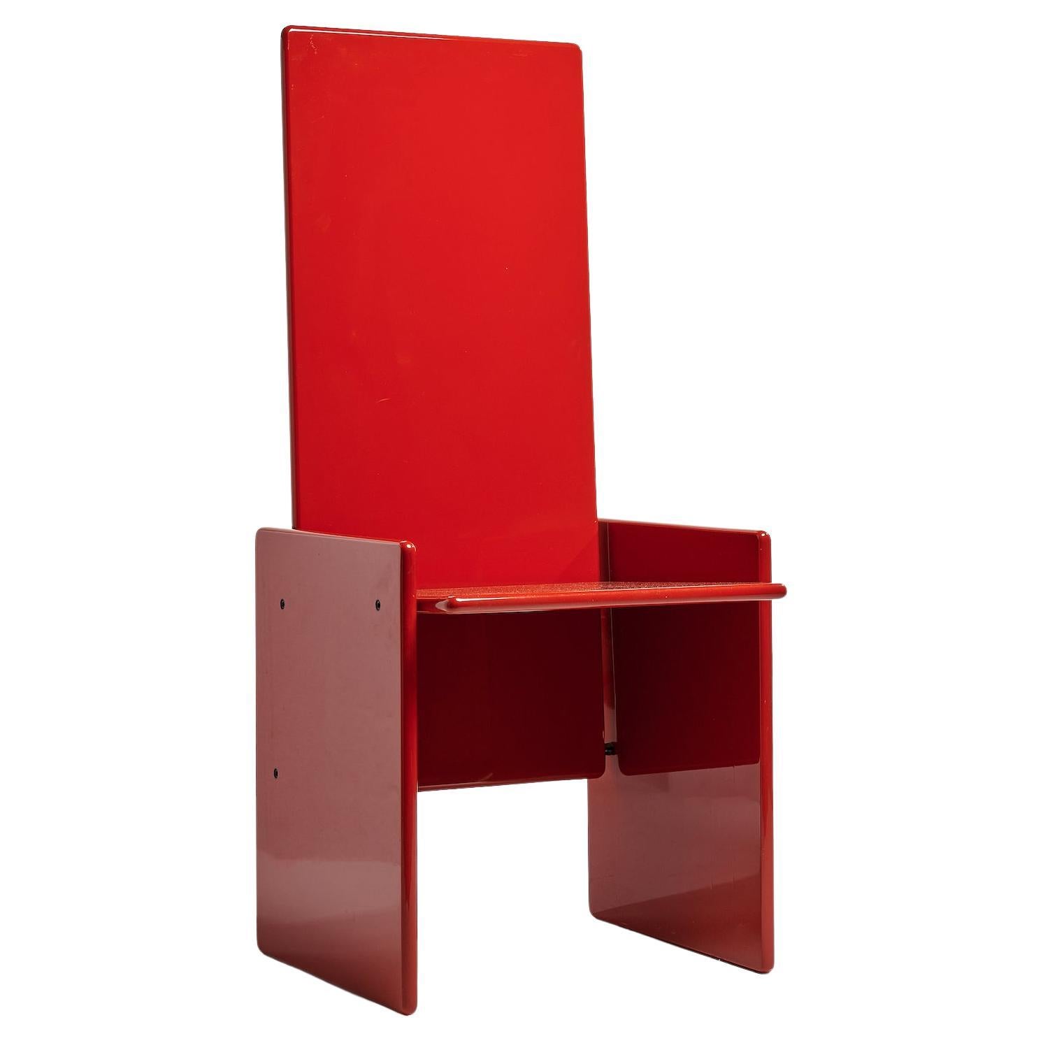 Kazuki red chair by Kazuhide Takahama for Simon Gavina, 1969 For Sale